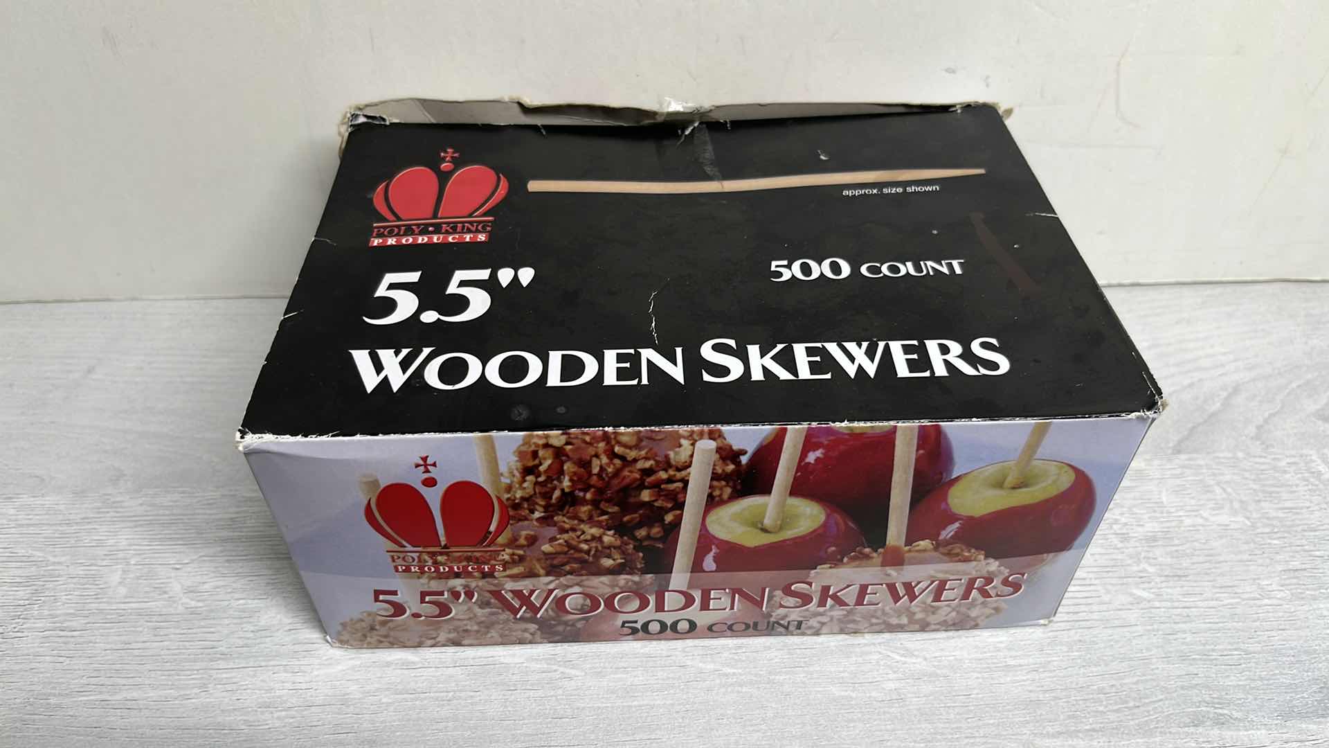 Photo 1 of POLY KING PRODUCTS 5.5” WOODEN SKEWERS APPROX 400 COUNT