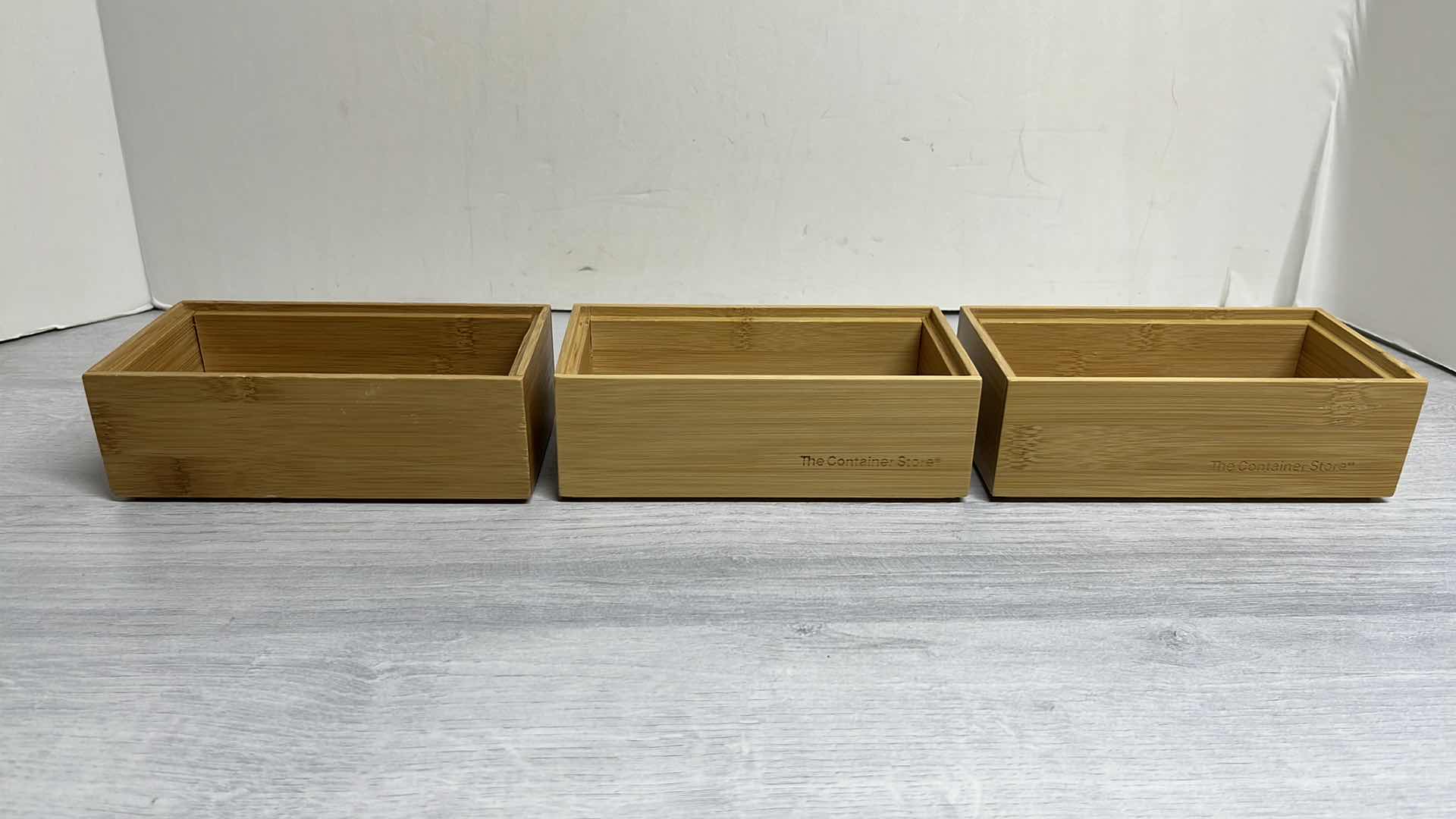 Photo 7 of THE CONTAINER STORE STACKABLE BAMBOO DRAWER ORGANIZERS (6 PCS)