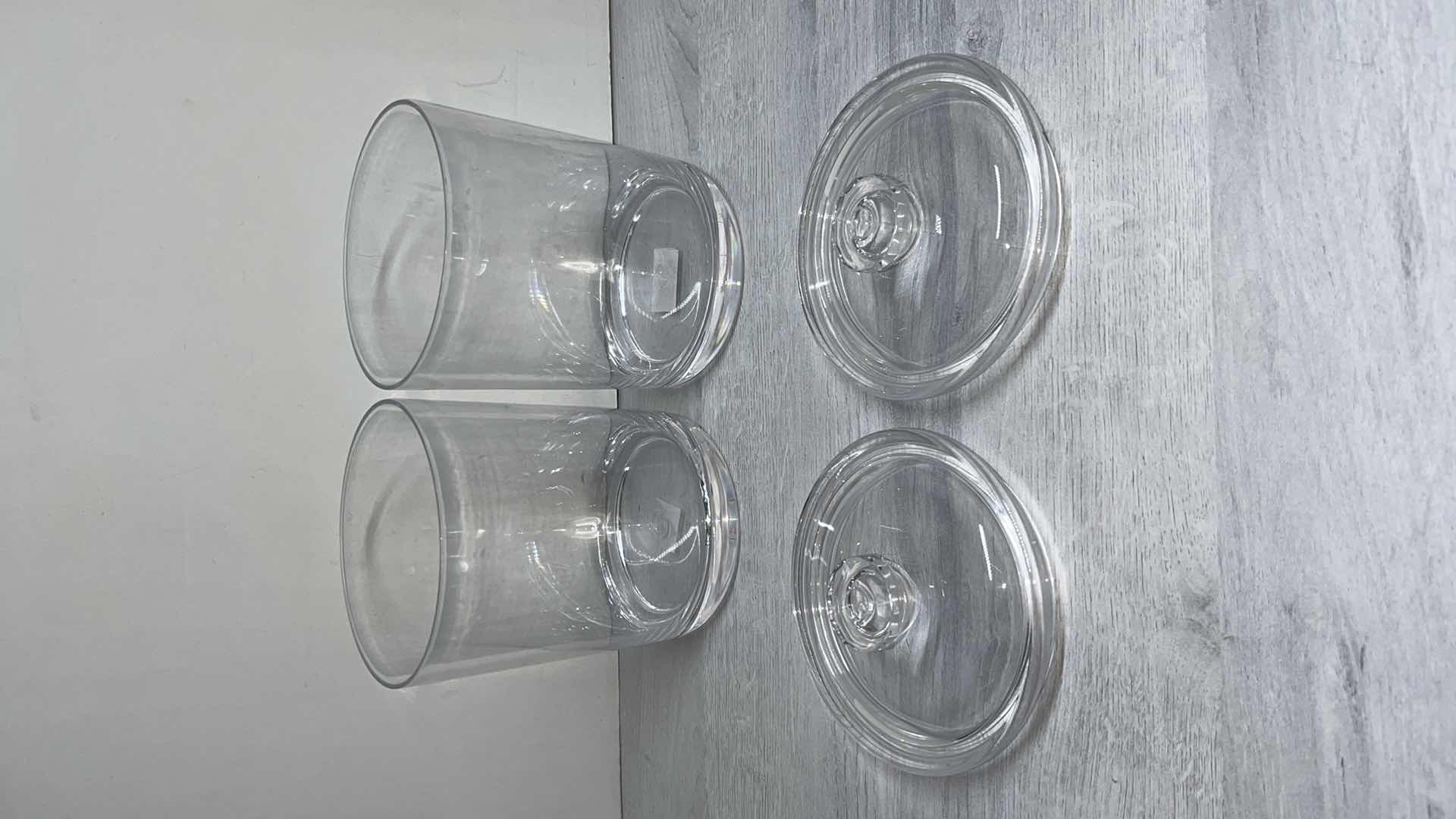 Photo 1 of ACRYLIC PITCHER AND CANISTERS W LID (5 PCS)