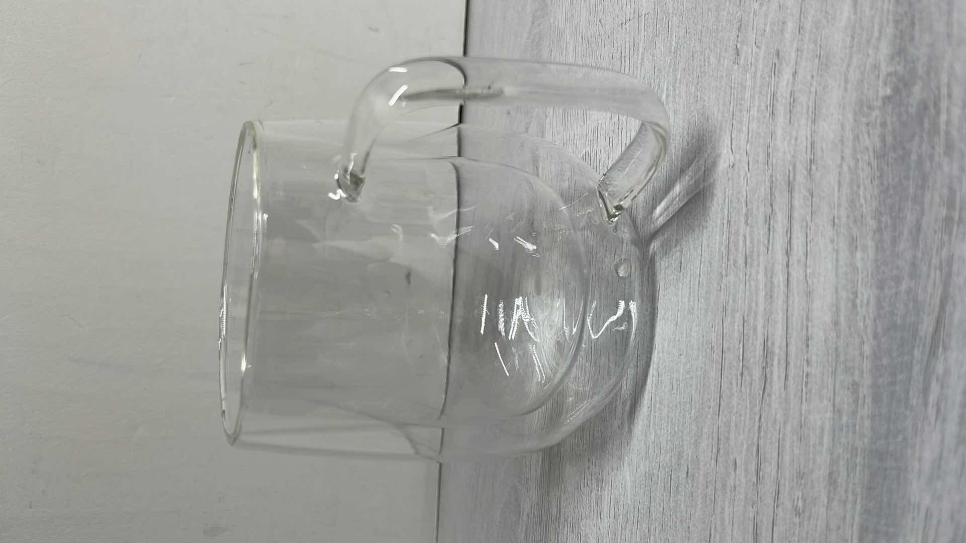 Photo 1 of DOUBLE WALL GLASS HEAT RESISTANT COFFEE MUGS (2)