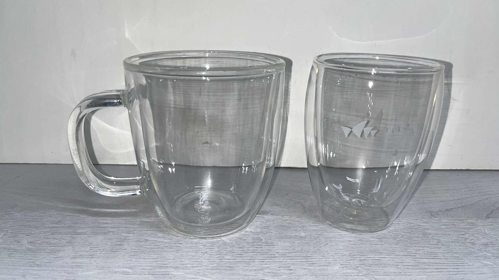 Photo 1 of BODUM DOUBLE WALL BISTRO HEAT RESISTANT GLASS MUG & CUP (2)