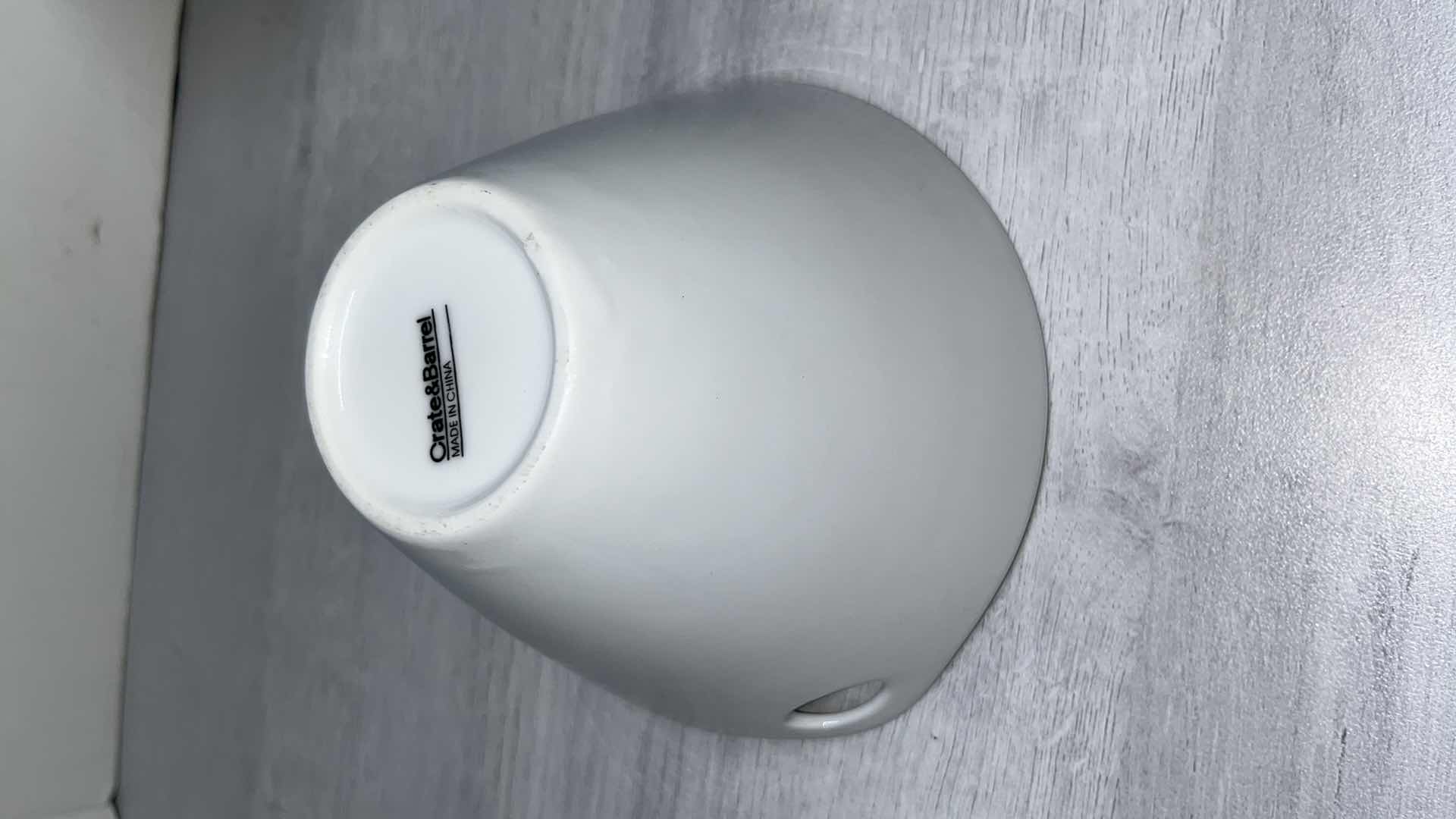 Photo 1 of CRATE & BARREL PORCELAIN KAI 6” NOODLE BOWL, 6” X 4” (2)