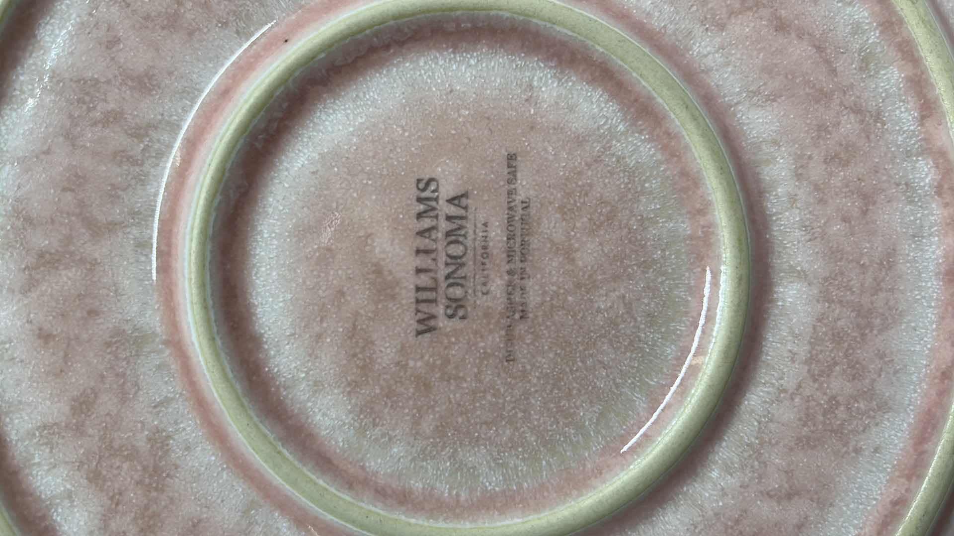 Photo 1 of WILLIAMS SONOMA CYPRUS REACTIVE GLAZE 10.25” DINNER PLATES, LIGHT PINK  (6)