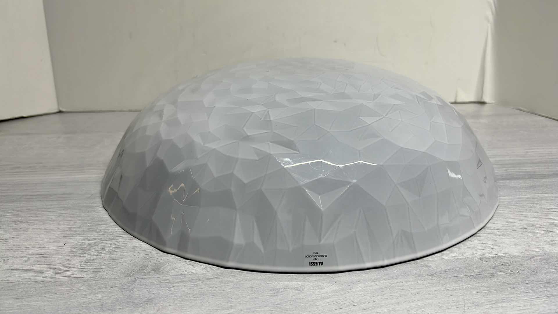 Photo 1 of ALESSI JOY “CLAUDIA RAIMONDO” CENTERPIECE BOWL 14” X 3.5”MILKY WHITE #6307