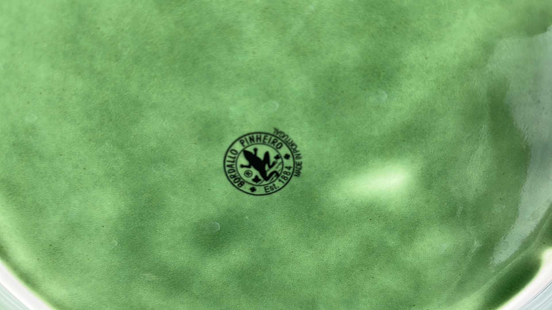 Photo 1 of BORDALLO PINHEIRO CABBAGE 12” CHARGER PLATE (2)