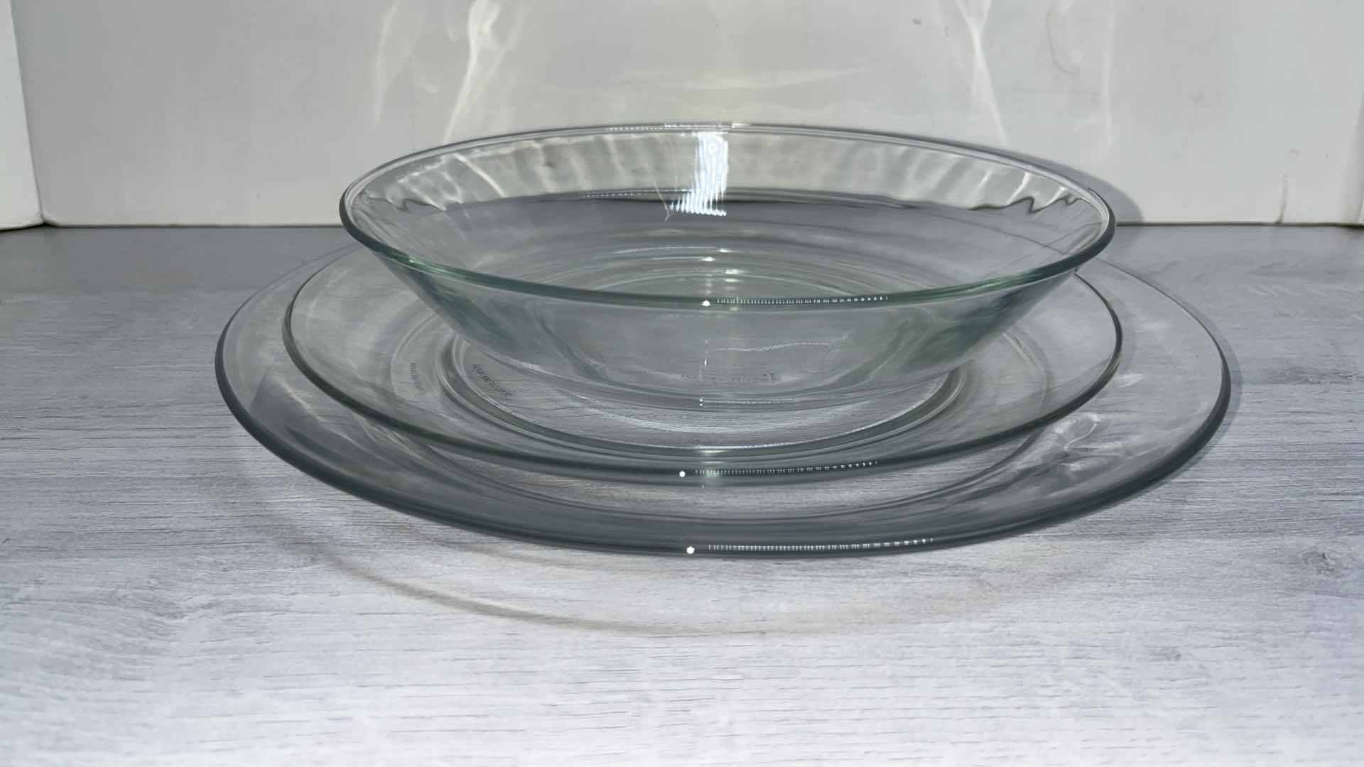 Photo 2 of DURALEX LYS CLEAR 12 PC DISH SET