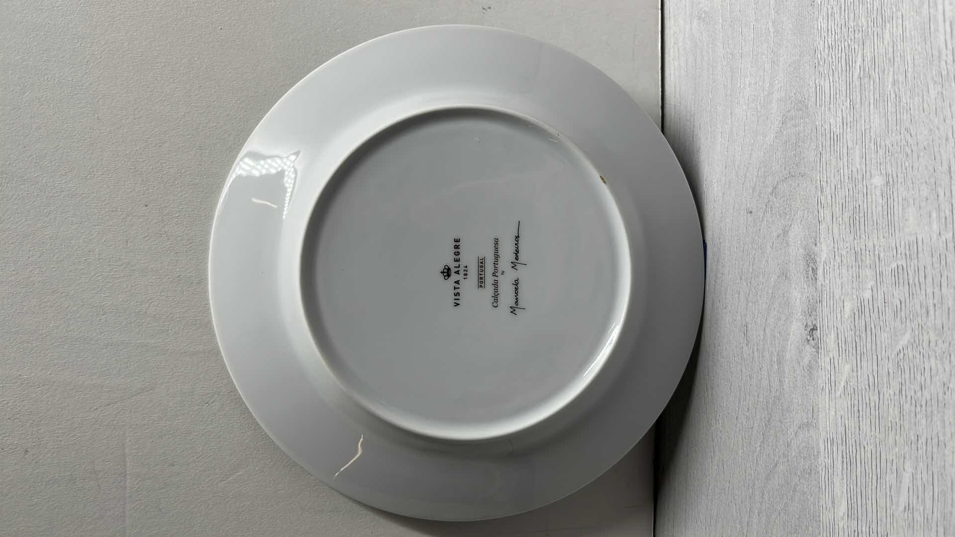 Photo 1 of VISTA ALEGRE CALCADA PORTUGUESA BY MANUELA MEDEIROS PORCELAIN DESSERT PLATES 8.25” (4)
