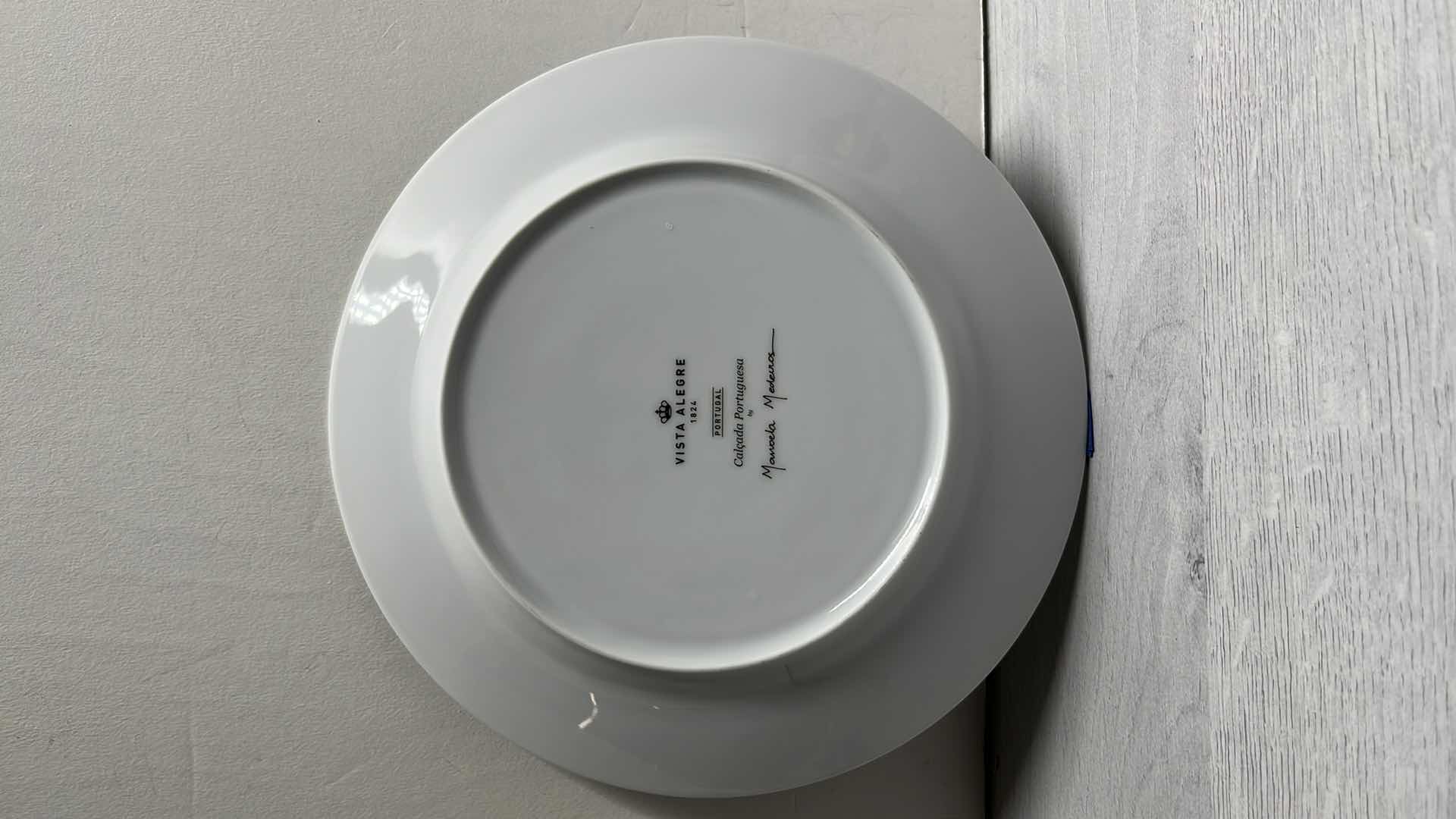 Photo 1 of VISTA ALEGRE CALCADA PORTUGUESA BY MANUELA MEDEIROS PORCELAIN DESSERT PLATES 8.25” (4)