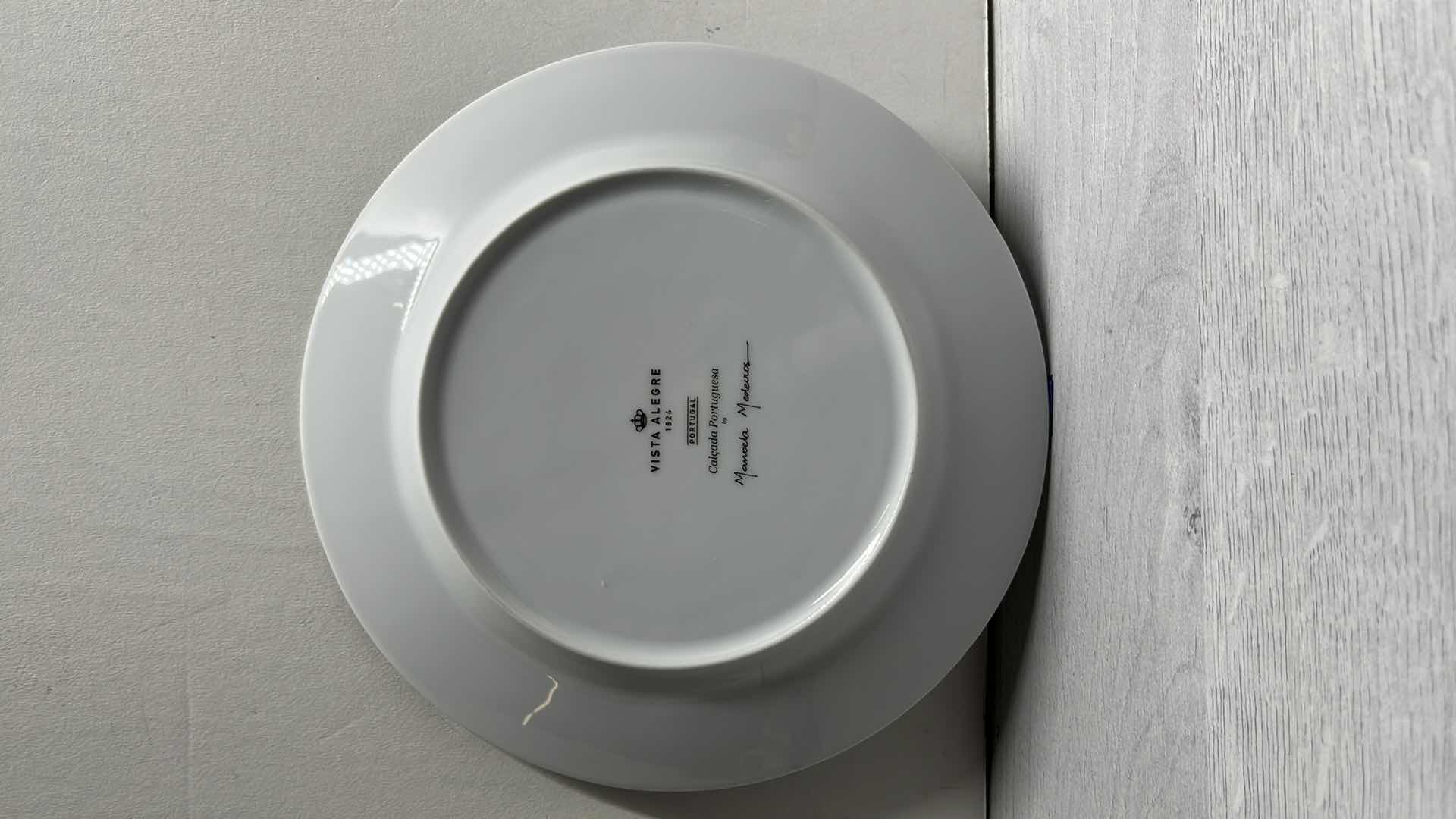 Photo 1 of VISTA ALEGRE CALCADA PORTUGUESA BY MANUELA MEDEIROS PORCELAIN DESSERT PLATES 8.25” (4)