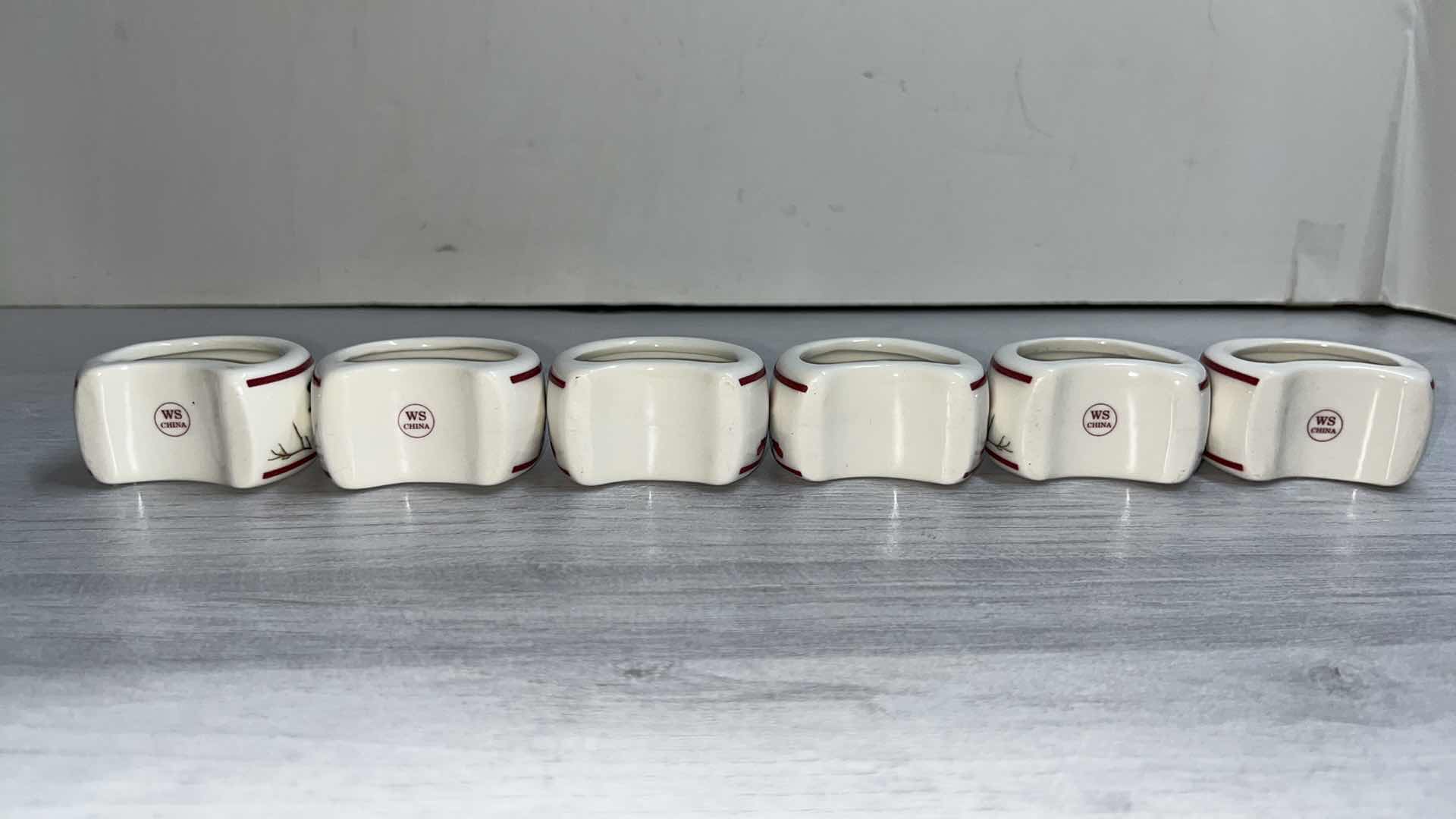 Photo 1 of WILLIAMS SONOMA SNOWMAN COLLECTION SALT/PEPPER SHAKERS, CANDLES, NAPKIN RINGS & 20” LINEN NAPKINS