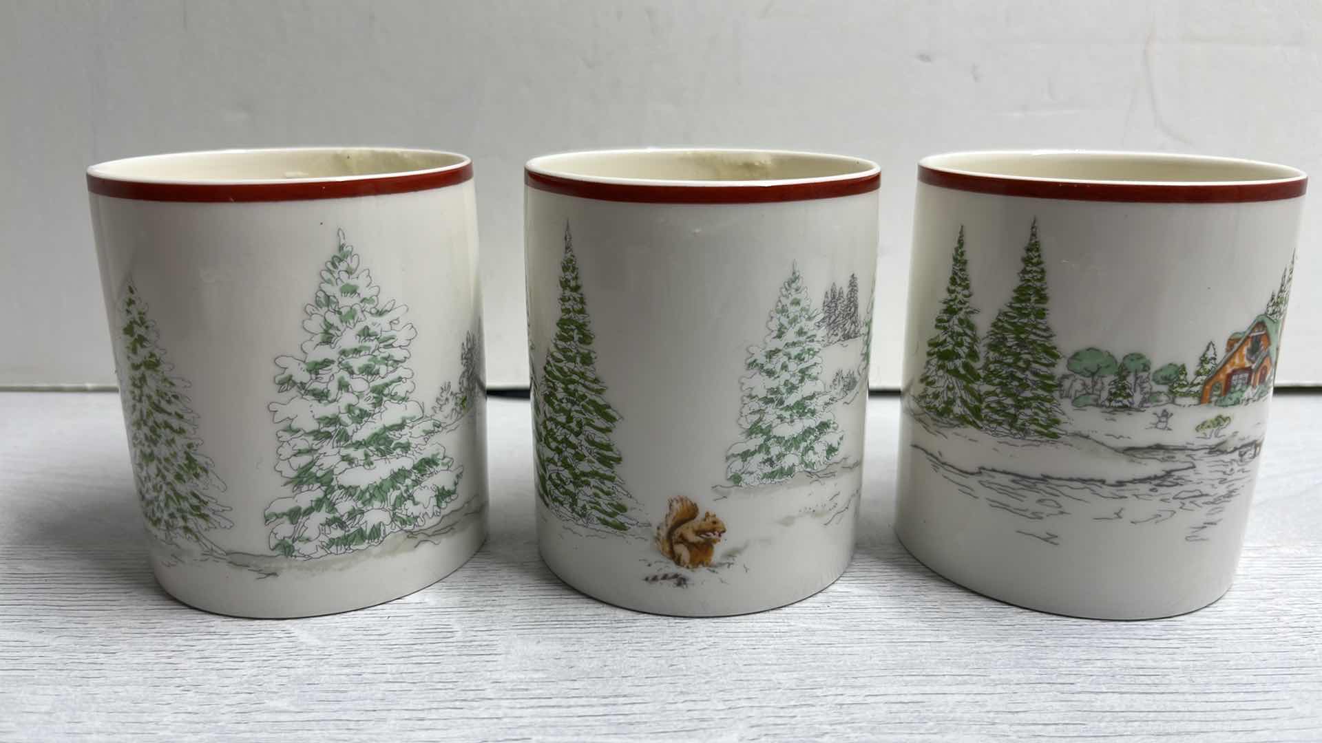 Photo 1 of WILLIAMS SONOMA SNOWMAN COLLECTION SALT/PEPPER SHAKERS, CANDLES, NAPKIN RINGS & 20” LINEN NAPKINS