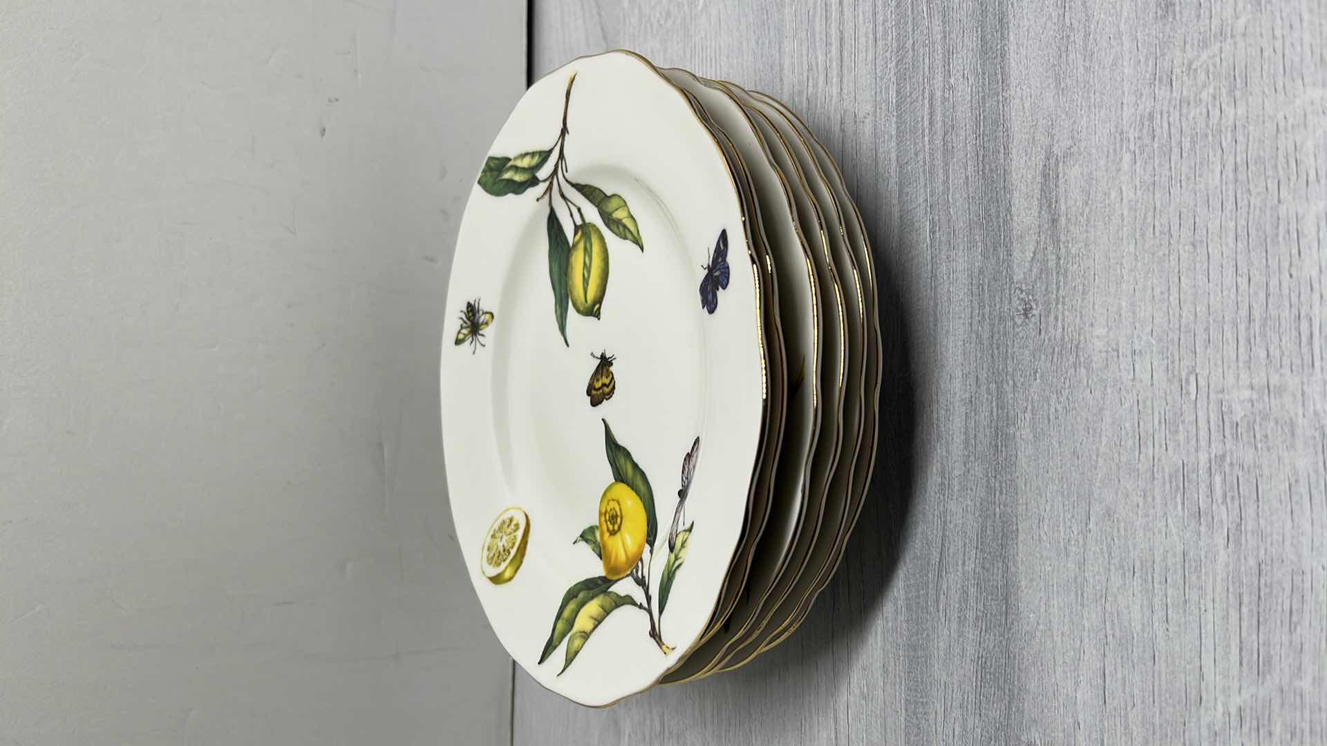 Photo 1 of TANIA BULHOES MARQUESA COLLECTION PORCELAIN 7.5” DESSERT PLATE (6)