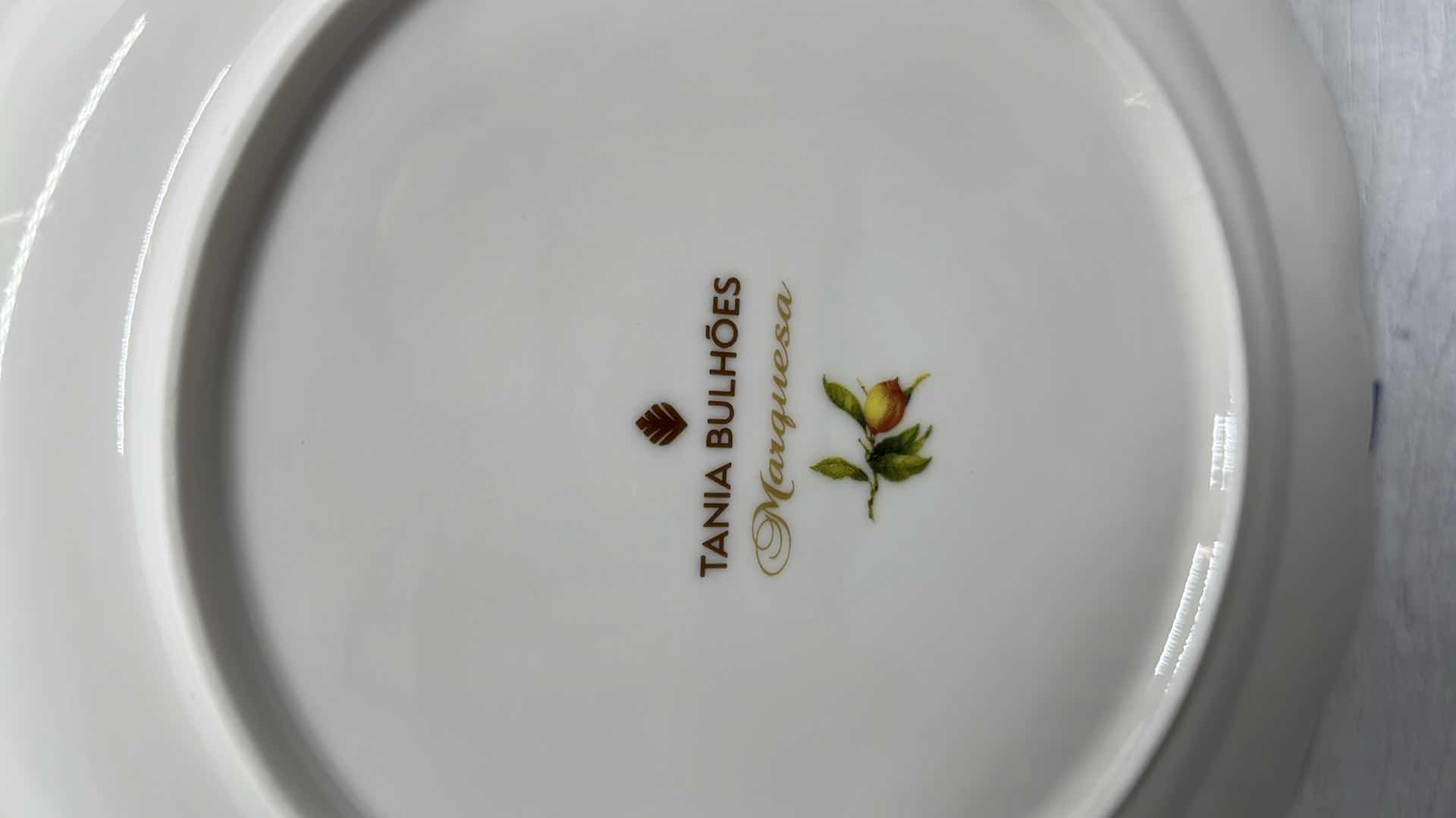 Photo 1 of TANIA BULHOES MARQUESA COLLECTION PORCELAIN 10.5” DINNER PLATE (5)