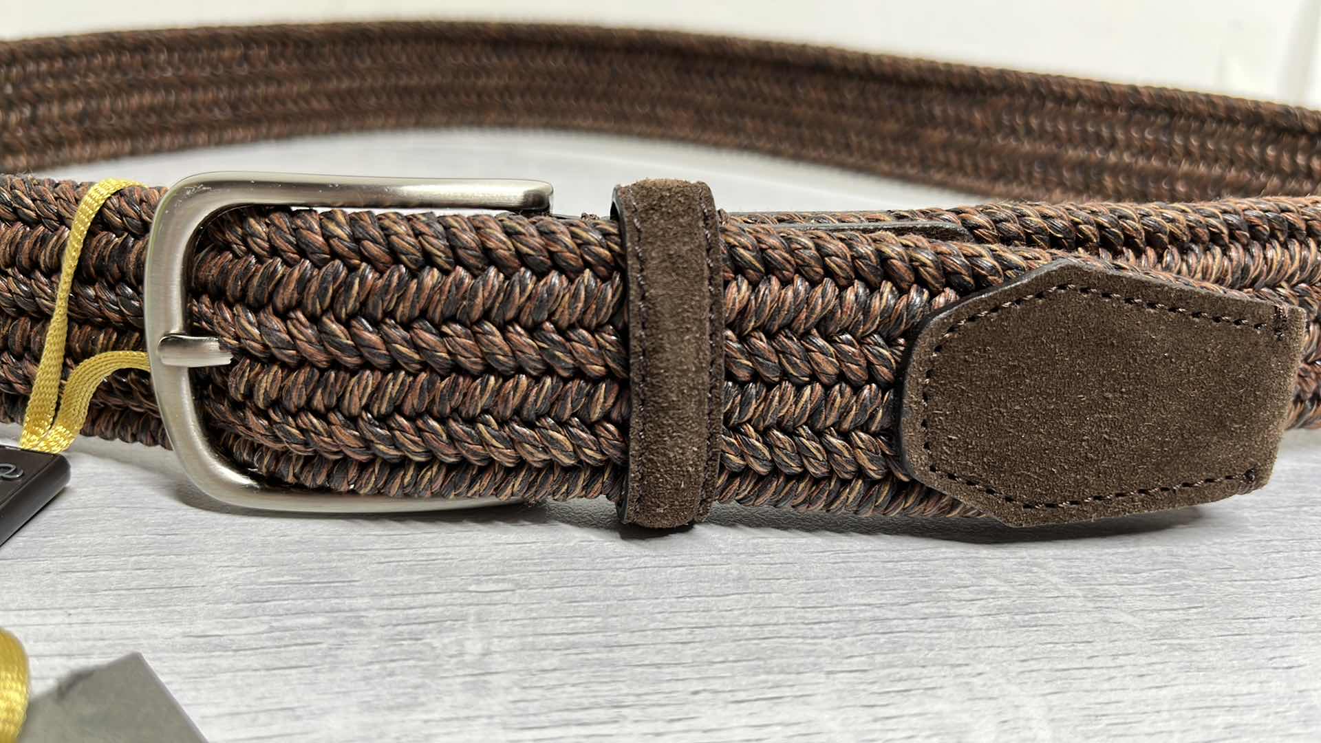 Photo 1 of NEW CANALI MENS BROWN CABLE CALFSKIN BELT, MADE IN ITALY SIZE 110 (US 40)
