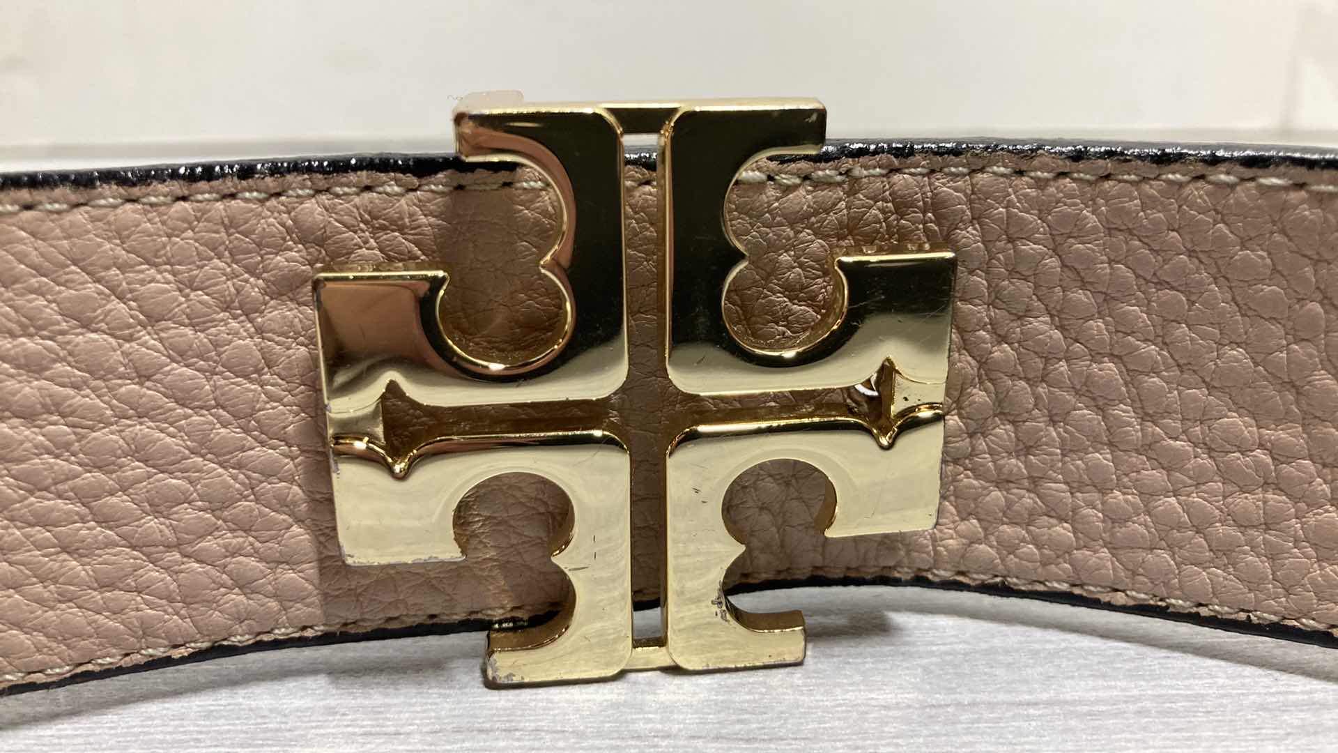 Photo 1 of TORY BURCH REVERSIBLE BLACK & TAN BELT 34”