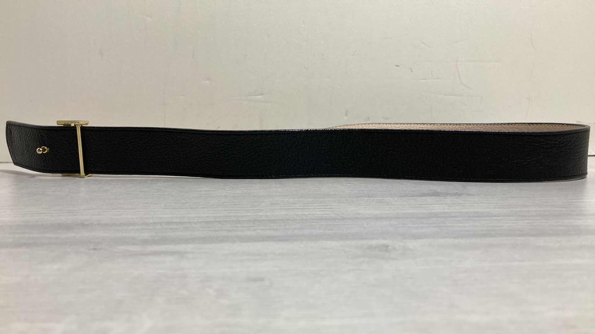 Photo 1 of TORY BURCH REVERSIBLE BLACK & TAN BELT 34”