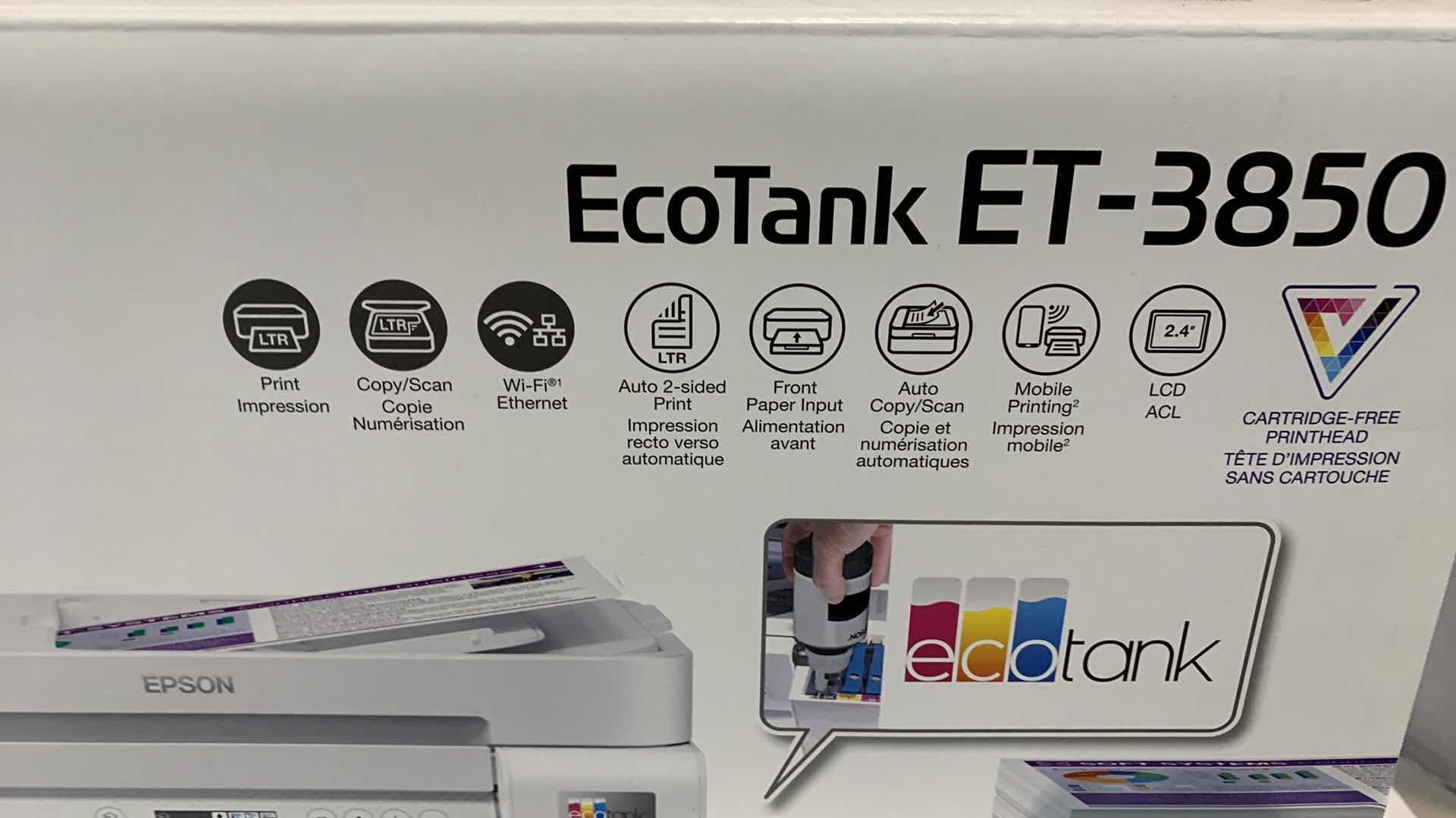 Photo 1 of EPSON ECOTANK ET-3850 