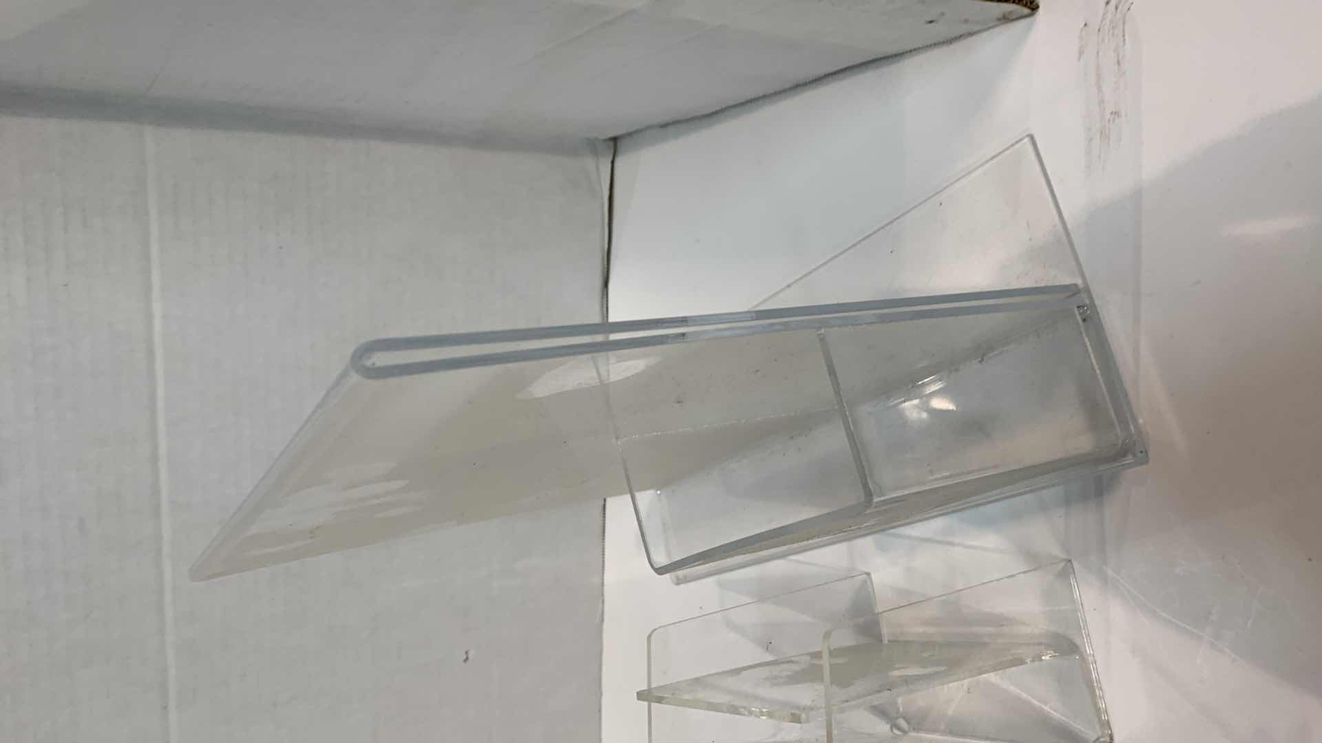 Photo 1 of ACRYLIC SIGN HOLDERS AND TRAYS