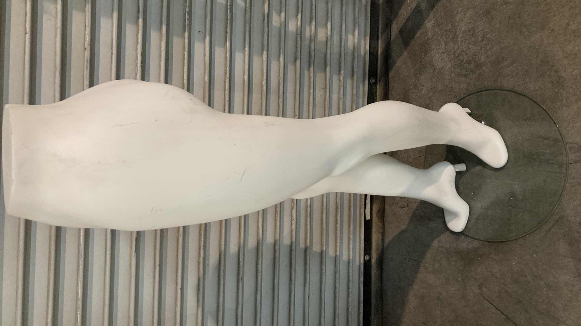 Photo 4 of FEMALE MANNEQUIN LEGS W 16” GLASS BASE 12” X 14” H44.5”