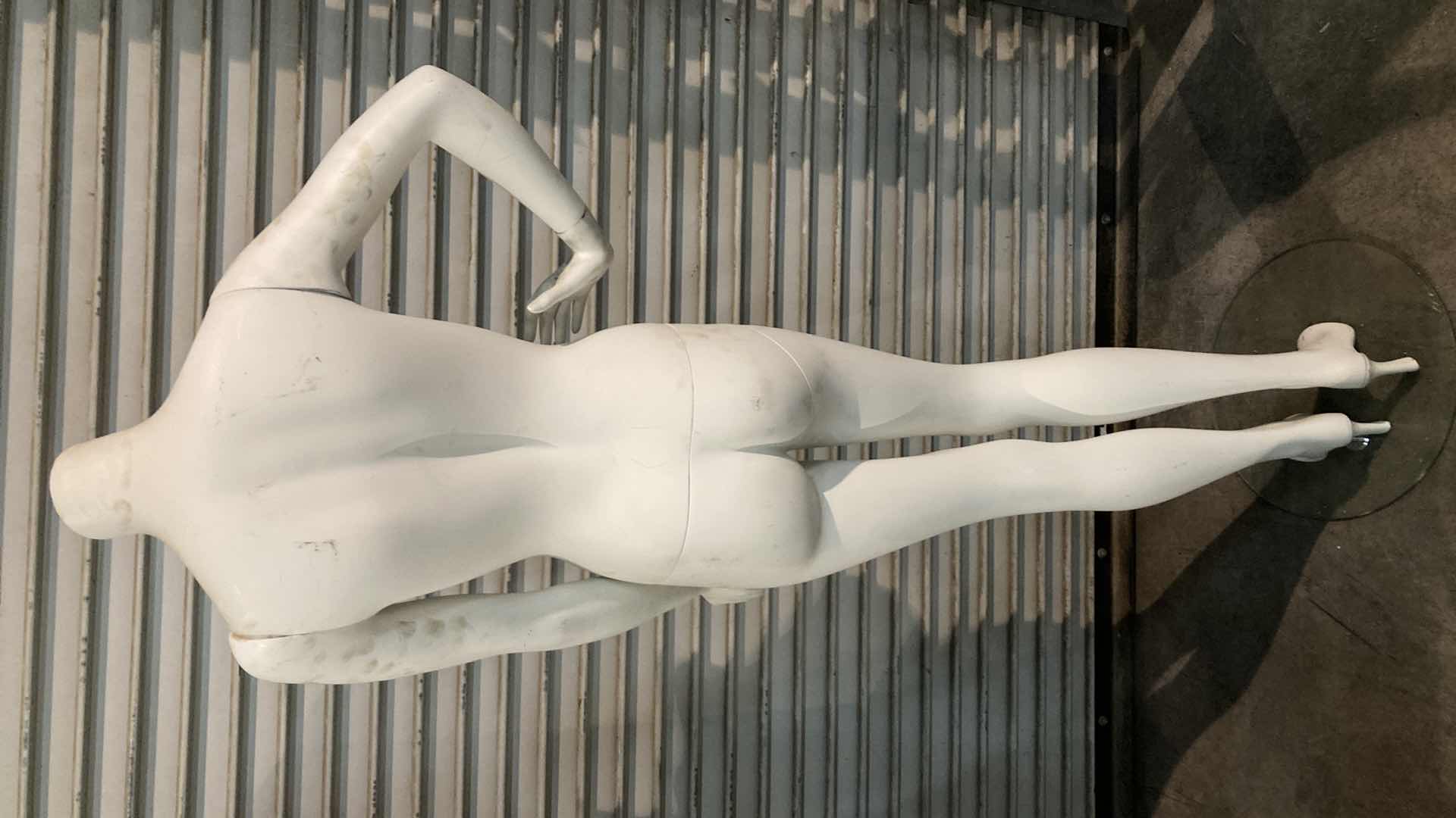 Photo 1 of FEMALE MANNEQUIN FULL BODY W 16” GLASS BASE 24” X 12” H63”