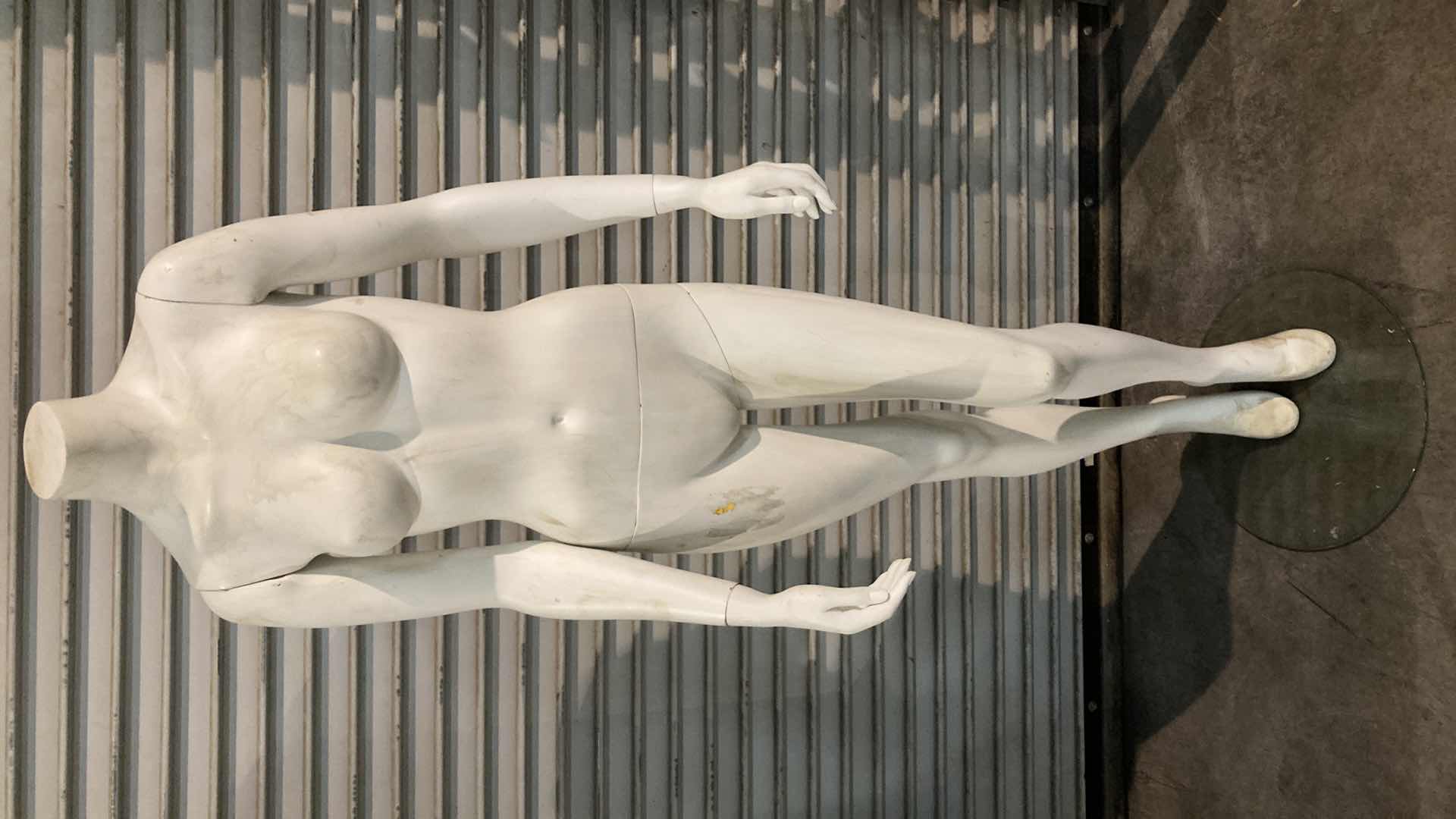 View 1 of FEMALE MANNEQUIN FULL BODY W 16” GLASS BASE 24” X 12” H63”