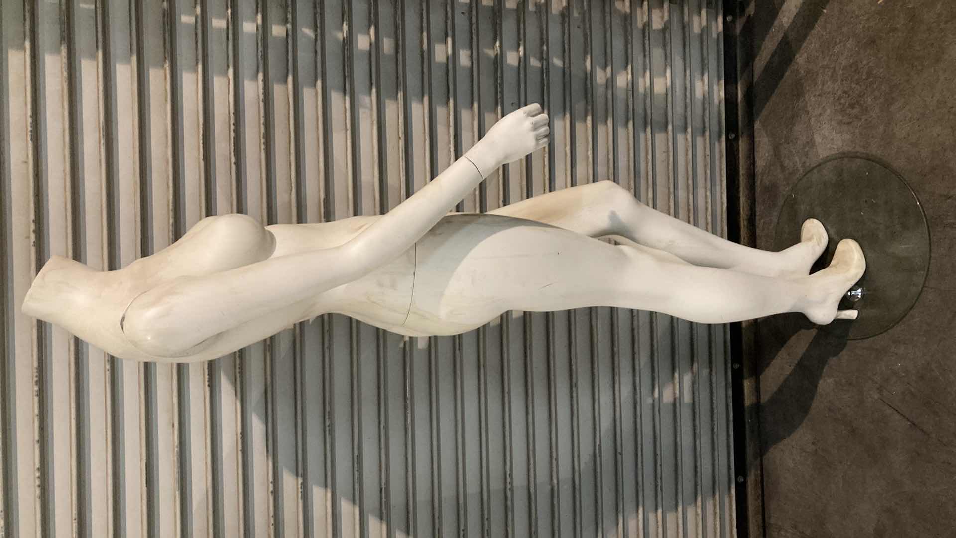 Photo 1 of FEMALE MANNEQUIN FULL BODY W 16” GLASS BASE 24” X 12” H63”