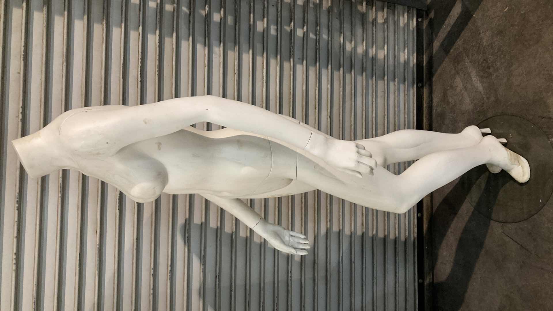 Photo 1 of FEMALE MANNEQUIN FULL BODY W 16” GLASS BASE 24” X 12” H63”