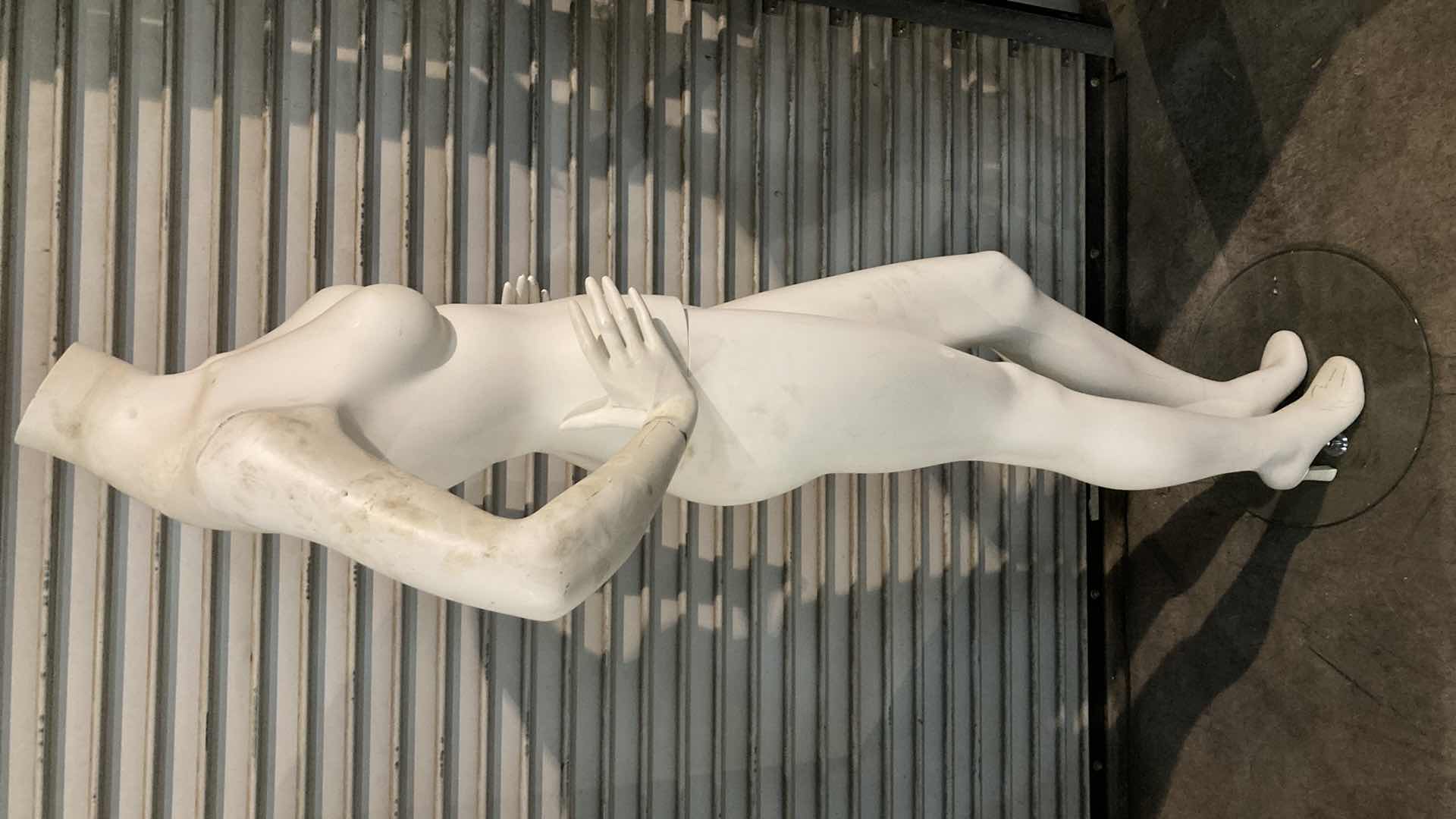 Photo 1 of FEMALE MANNEQUIN FULL BODY W 16” GLASS BASE 29” X 12” H63”