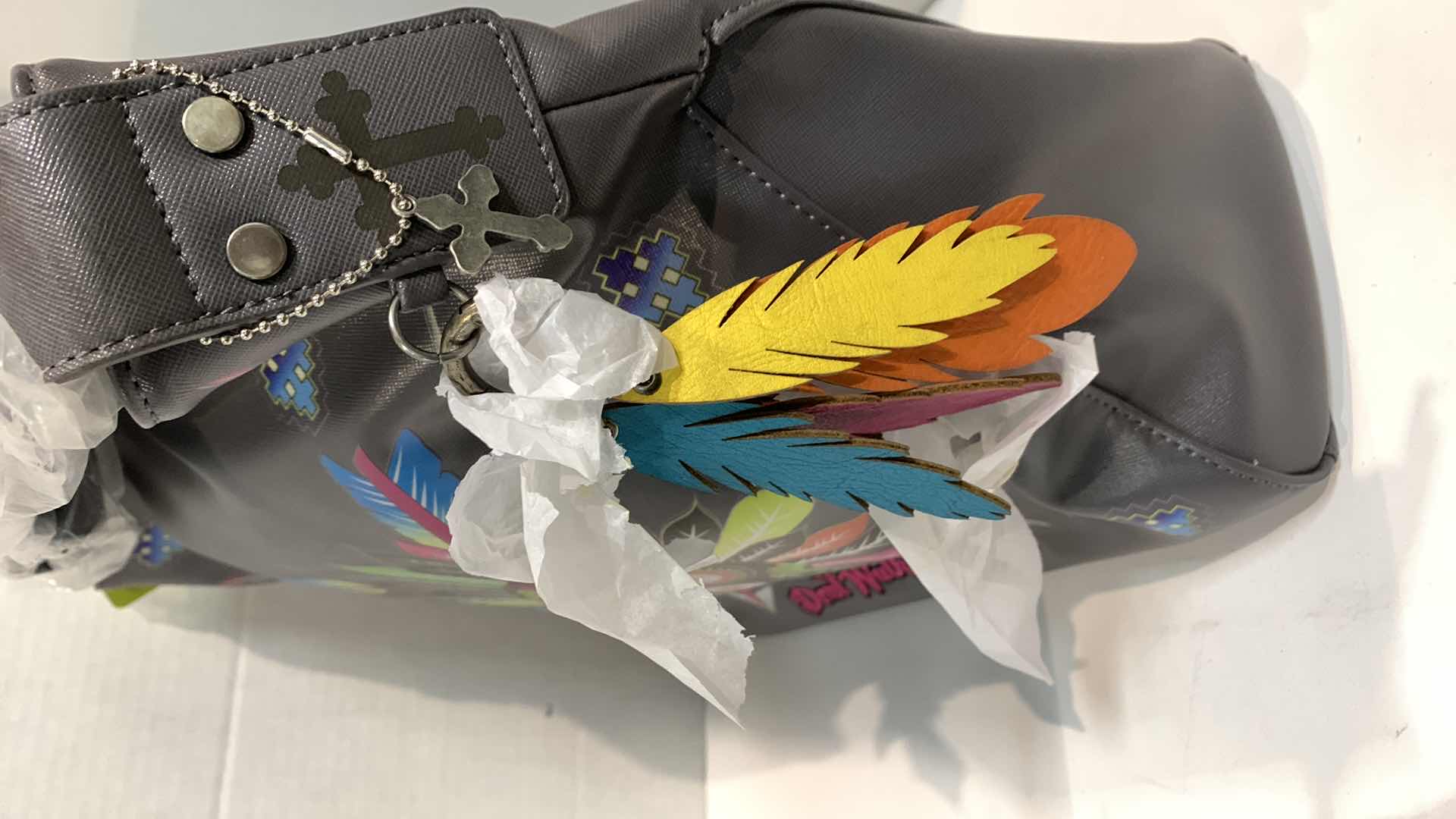 Photo 1 of NEW GYPSY SOULE SUGAR SKULL PURSE 15” X 15”