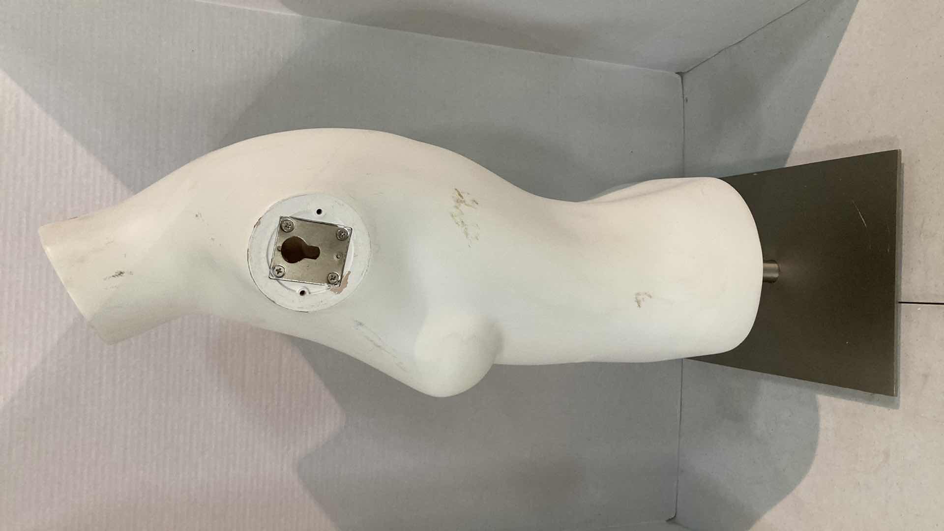View 4 of FEMALE MANNEQUIN TORSO W STEEL BASE 12” X 9” H30”