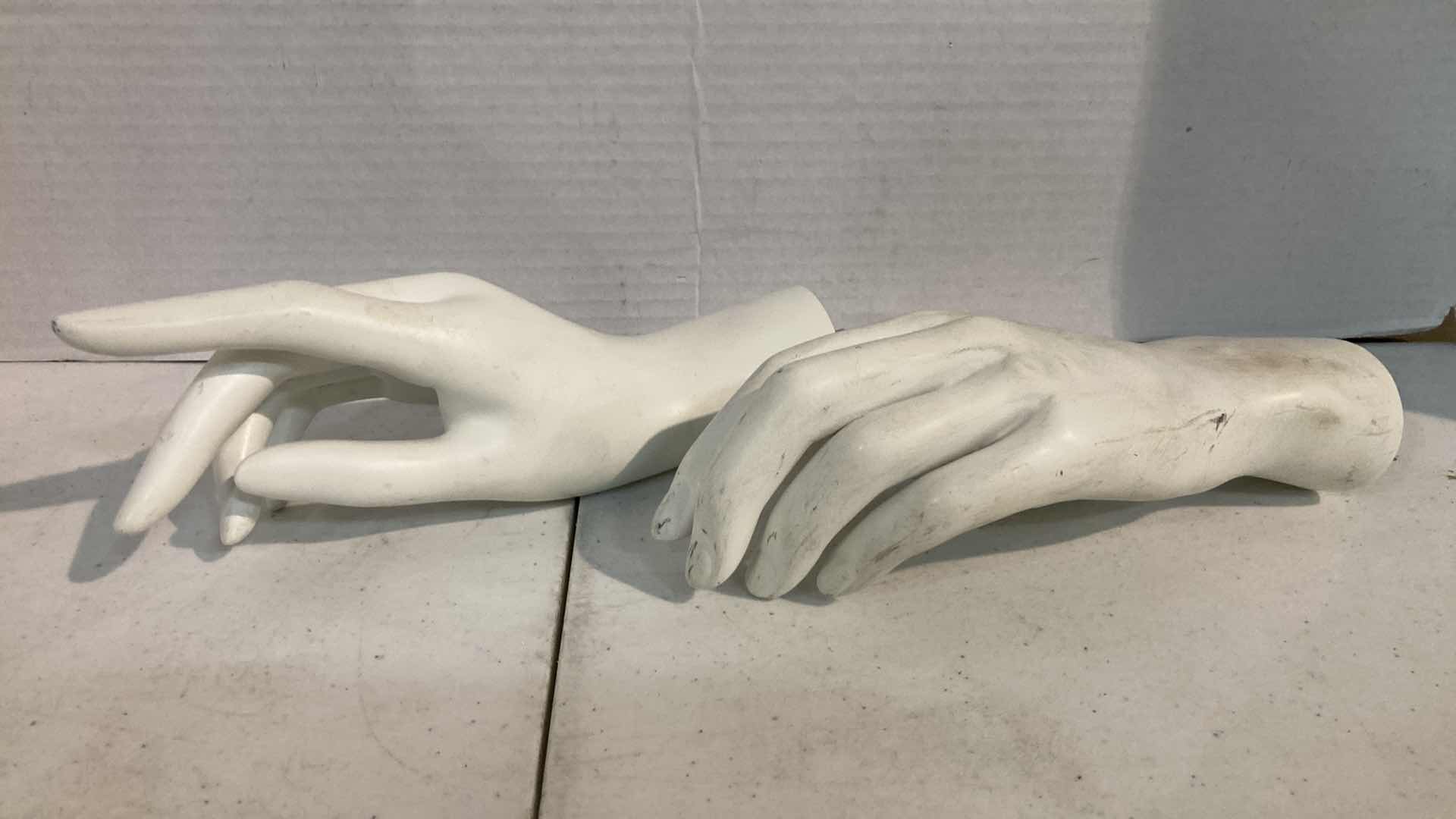 Photo 1 of FEMALE MANNEQUIN 19” LIMBS  (2) & 9” HANDS (2)