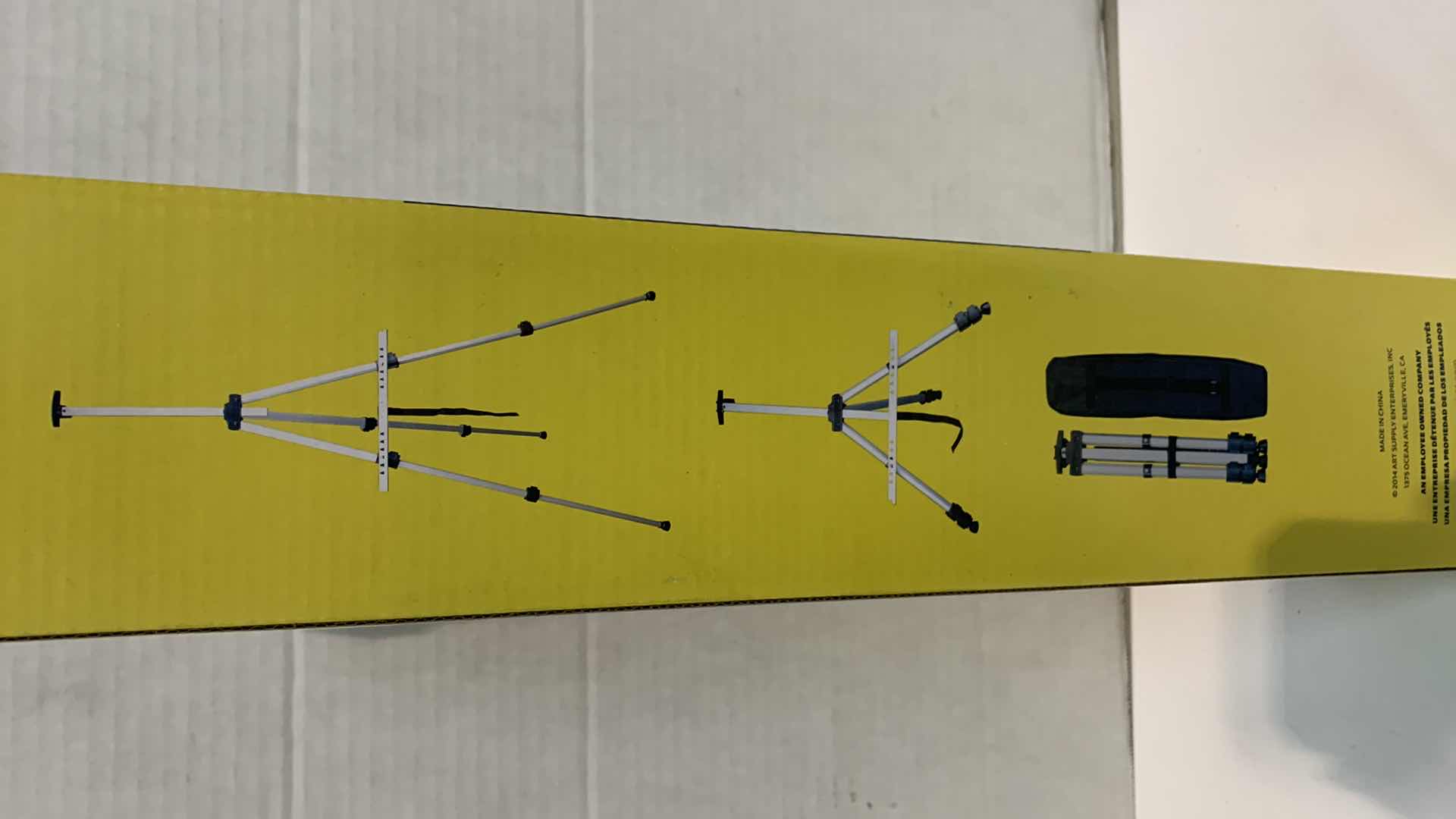 Photo 1 of NEW ART ALTERNATIVES TILDEN ALUMINIUM TRAVEL TRIPOD EASEL WITH CASE 21.75" L x 3.65" H3.6"-65"