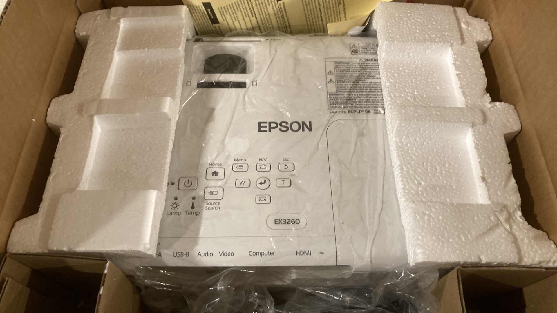 Photo 1 of EPSON MULTIMEDIA PROJECTOR MODEL EX3260