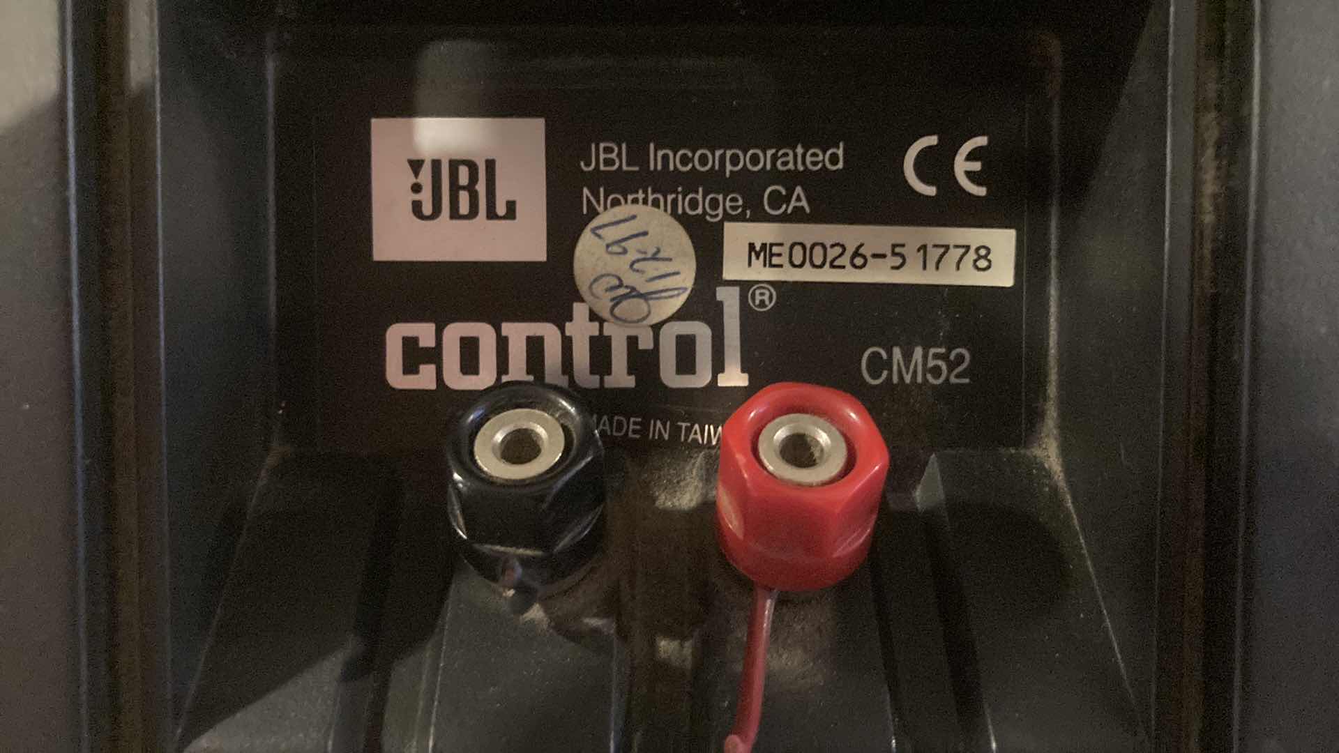 Photo 1 of JBL CONTROL WALL MOUNT SPEAKER MODEL CM52