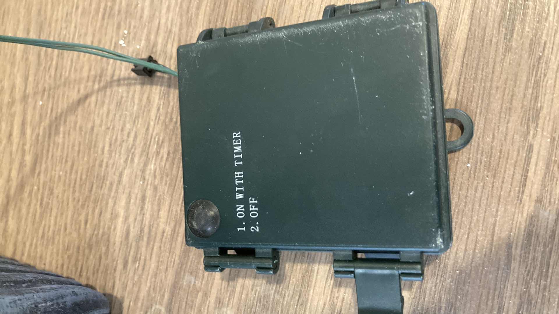 Photo 1 of ARTIFICIAL BOXWOOD TOPIARY PATIO PLANTER W AA BATTERY OPERATED LED LIGHTS 9” X 35”