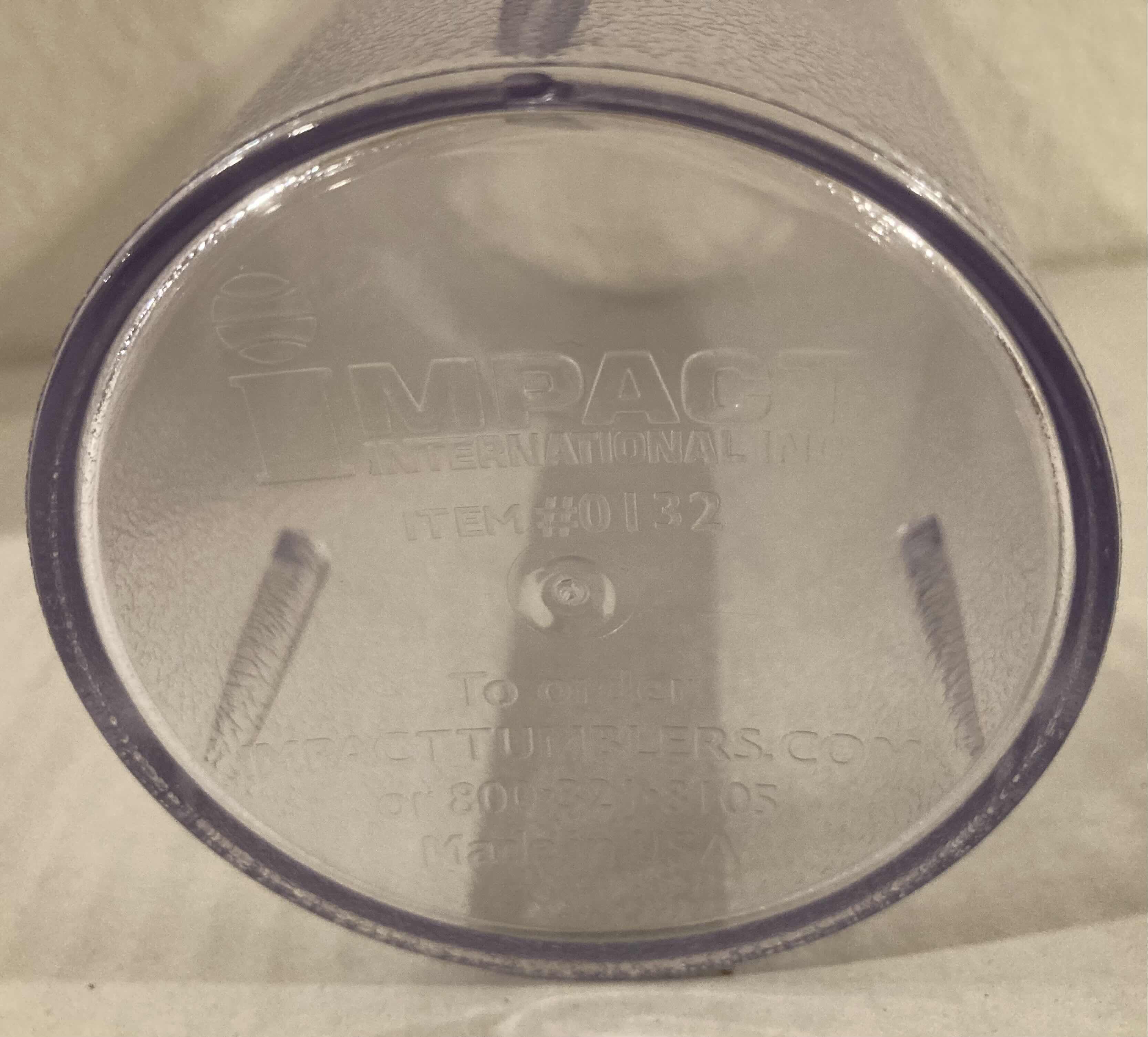 Photo 1 of IMPACT INTERNATIONAL CLASSIC PEPSI COLA LOGO PLASTIC TUMBLER BAR CUPS 32FLOZ (10)