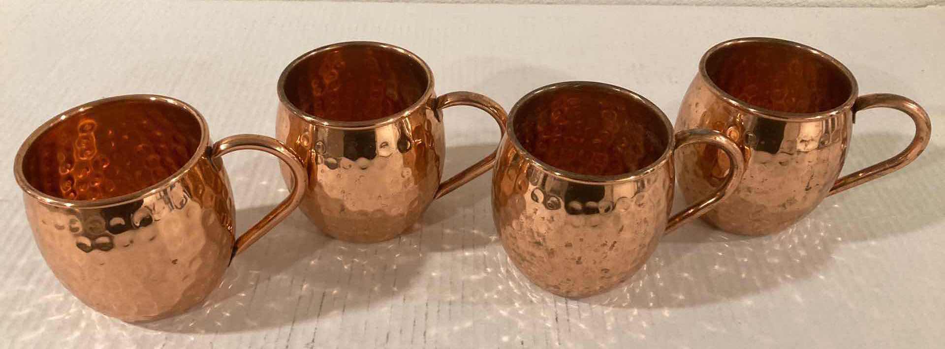 Photo 1 of COPPER MOSCOW MULE MUGS 12FLOZ (4)