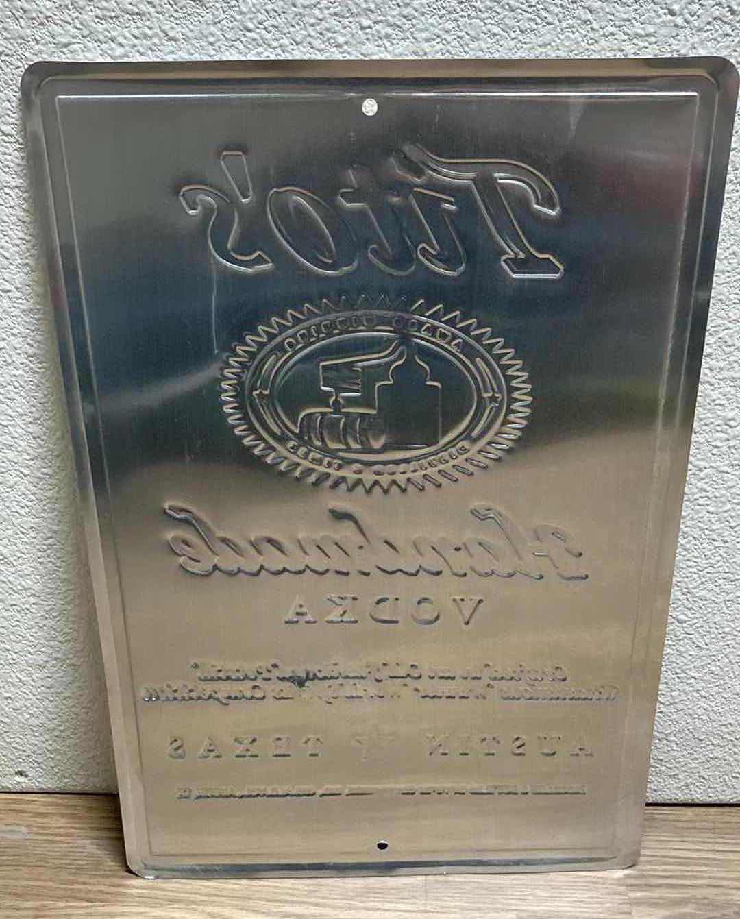 Photo 1 of TITO’S HANDMADE VODKA TIN SIGN 12” X 18”