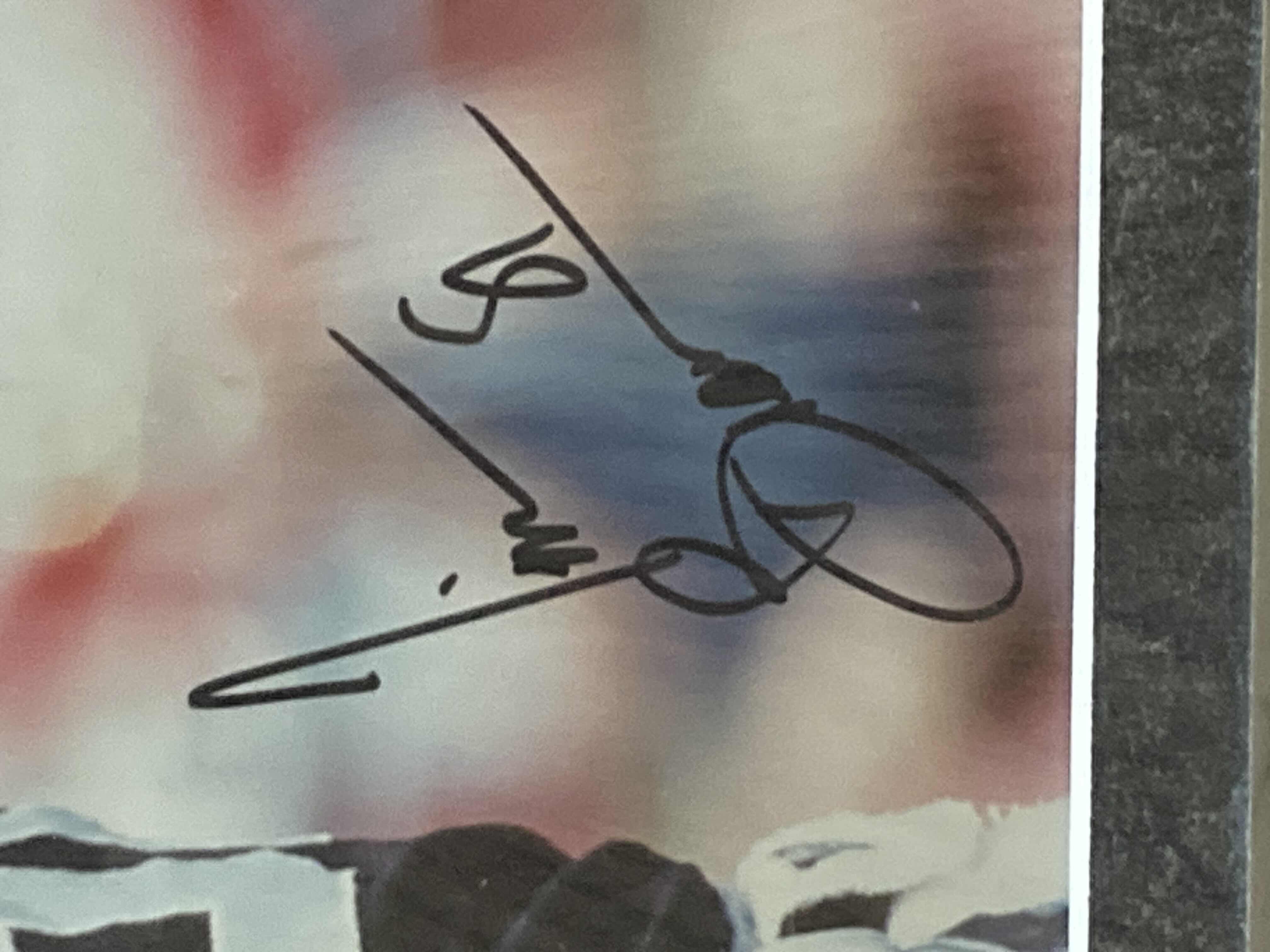 Photo 1 of TIM BROWN RAIDERS #81 PHOTOGRAPH MEMORABILIA PLAQUE AUTOGRAPHED BY TIM BROWN NO COA 15” X 12”