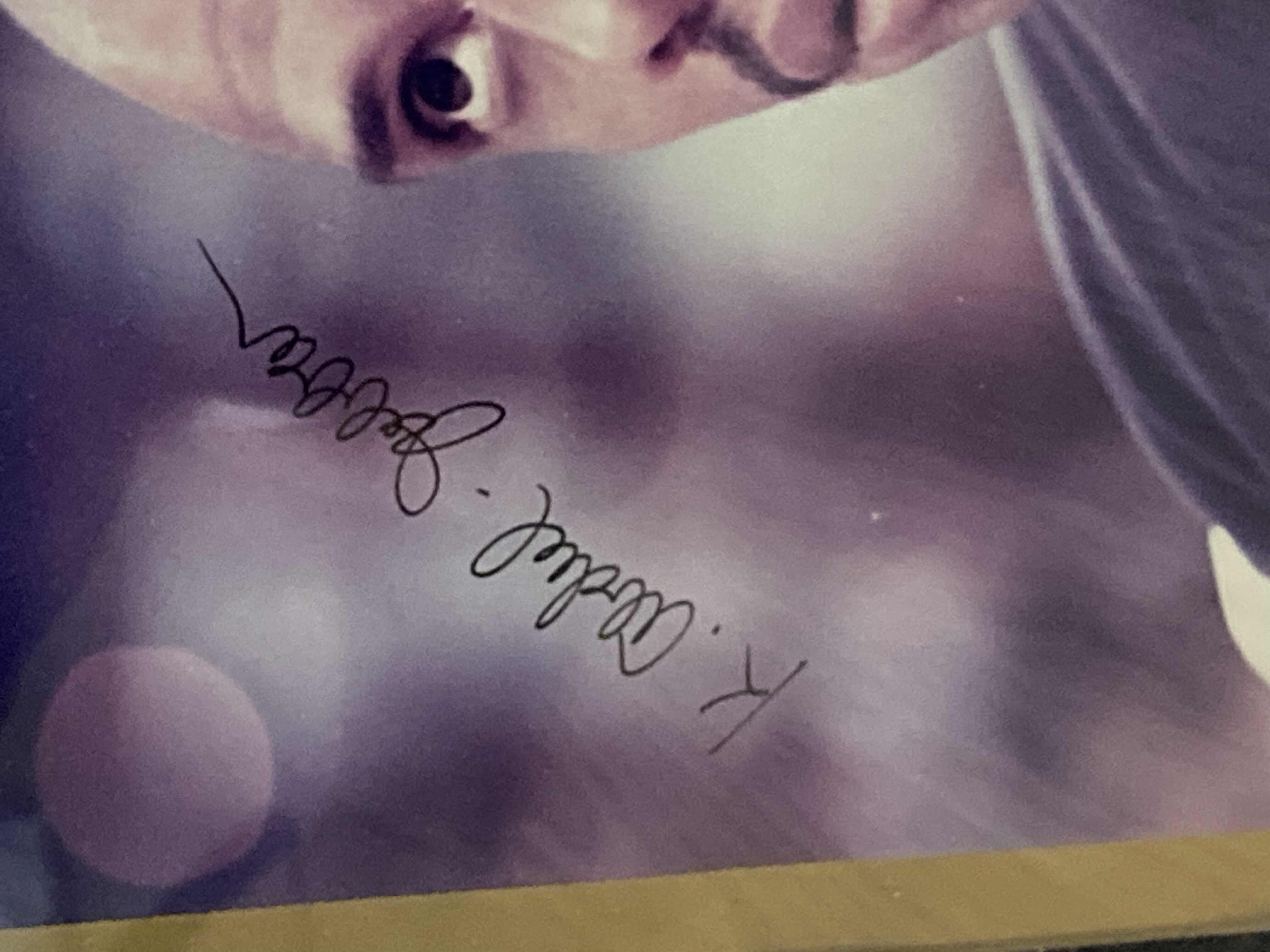 Photo 3 of KAREEM ABDUL-JABBAR LAKERS 1970 MEMORABILIA PLAQUE AUTOGRAPHED BY KAREEM ABDUL-JABBAR W PLAYERS CARD & COA 15” X 12”