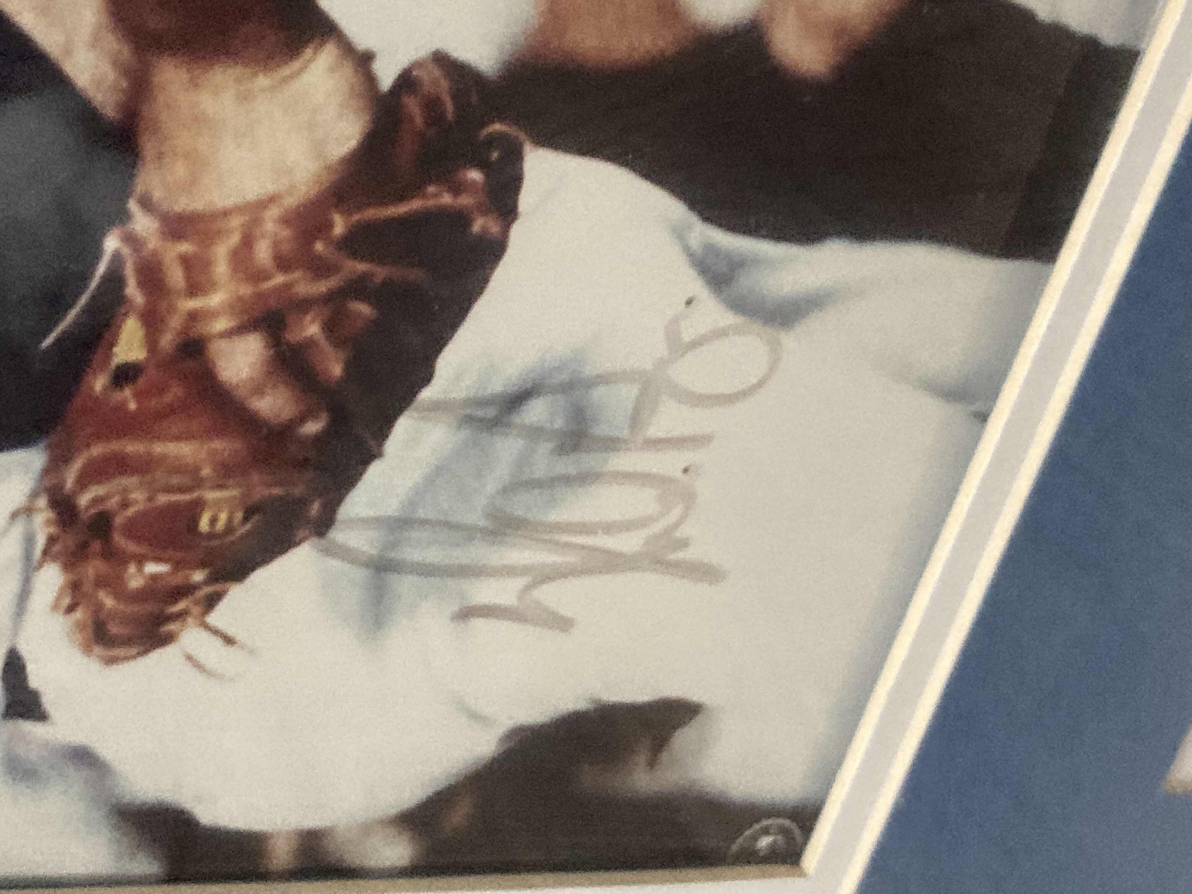 Photo 1 of NOLAN RYAN RANGERS MLB BASEBALL FRAMED PHOTOGRAPH AUTOGRAPHED BY NOLAN RYAN NO COA 19.5” X 13.5”