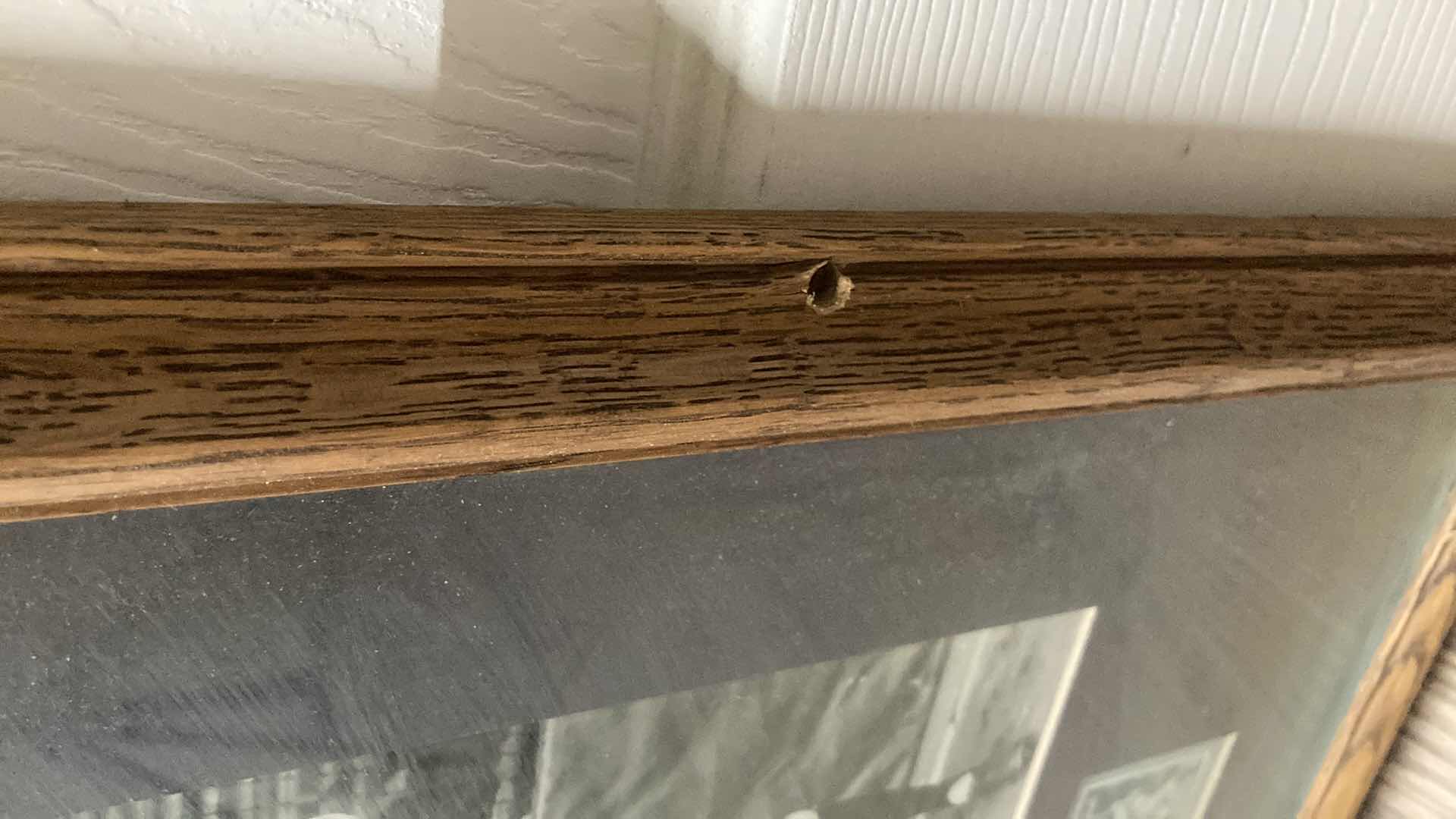 Photo 1 of LOU GEHRIG & BABE RUTH YANKEES MLB BASEBALL FRAMED PHOTOGRAPH W PLAYER STAMPS 19.5” X 13.5”