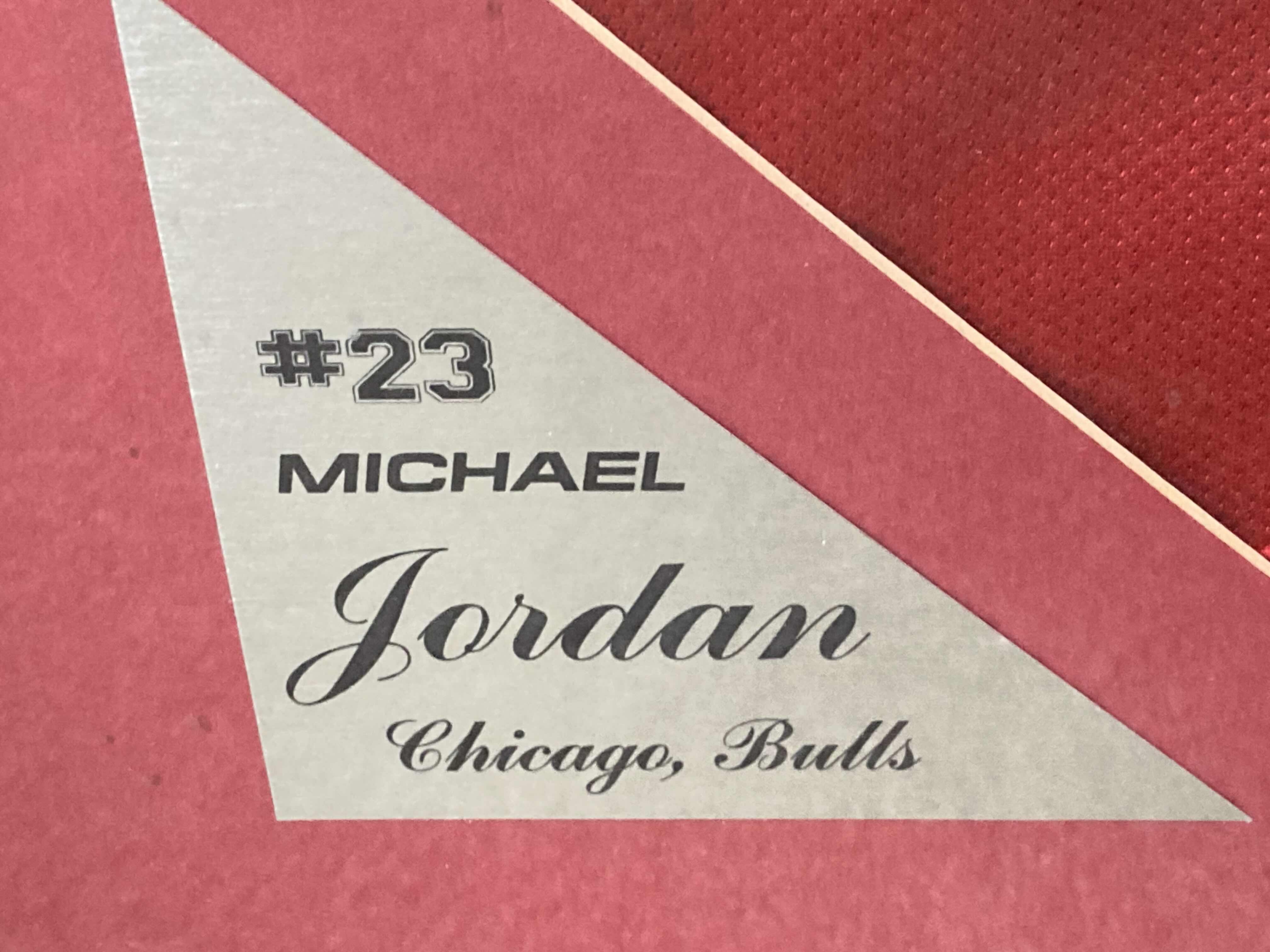 Photo 1 of MICHAEL JORDAN BULLS #23 FRAMED JERSEY AUTOGRAPHED BY MICHAEL JORDAN 35.5” X 43.5”