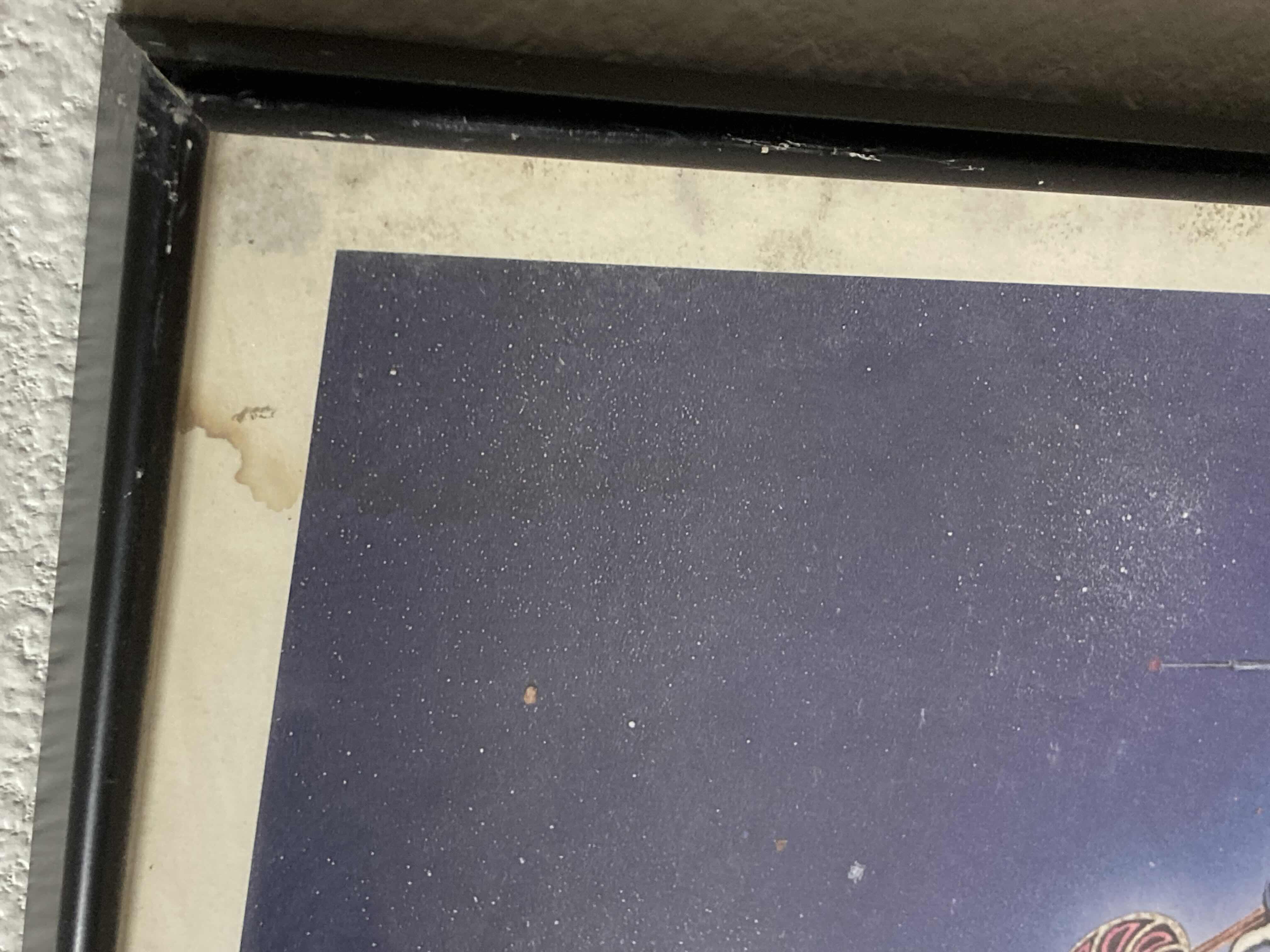 Photo 1 of CARD SHARK OLD LAS VEGAS CARTOON FRAMED ARTWORK AUTOGRAPHED BY MATTHEW EDWARDS 36” X 27”