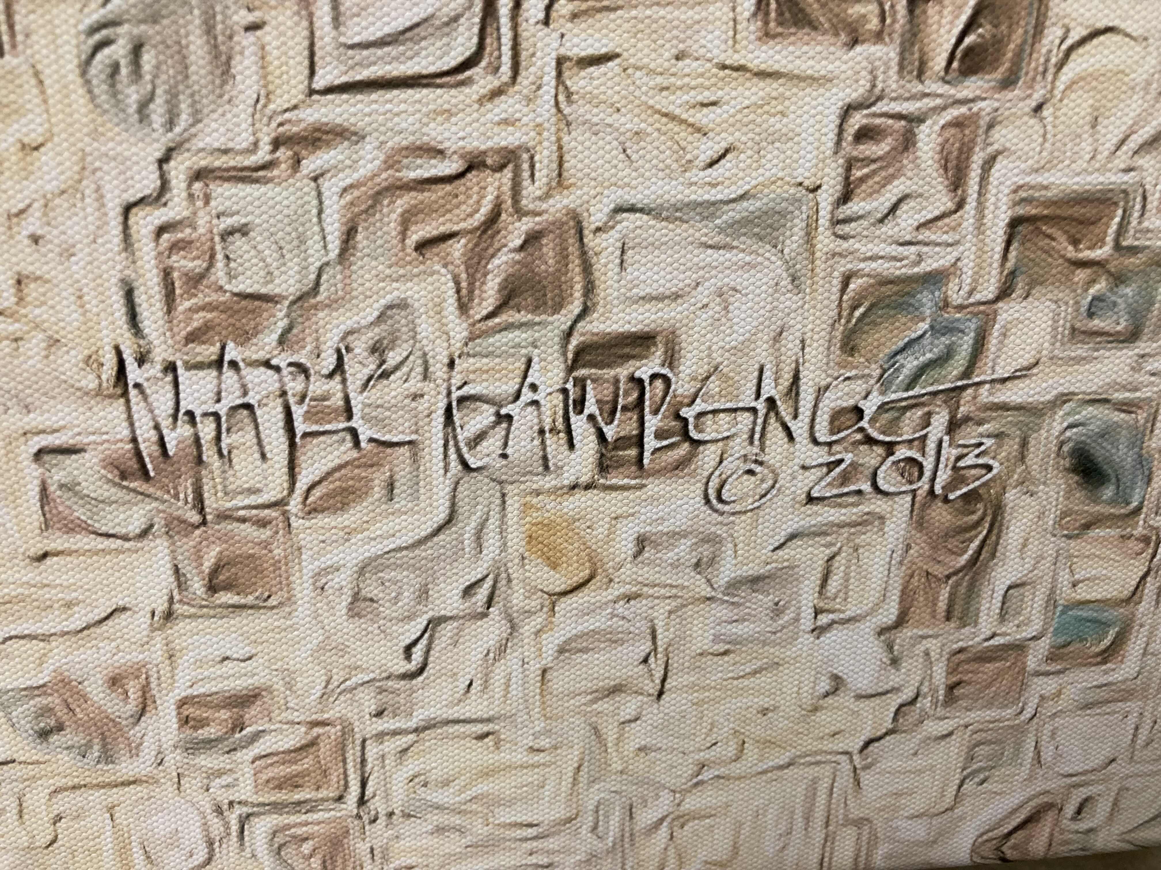 Photo 1 of PIXELATED SHIMMER CANVAS ARTWORK BY MARK LAWERENCE 2013 60” X 36”