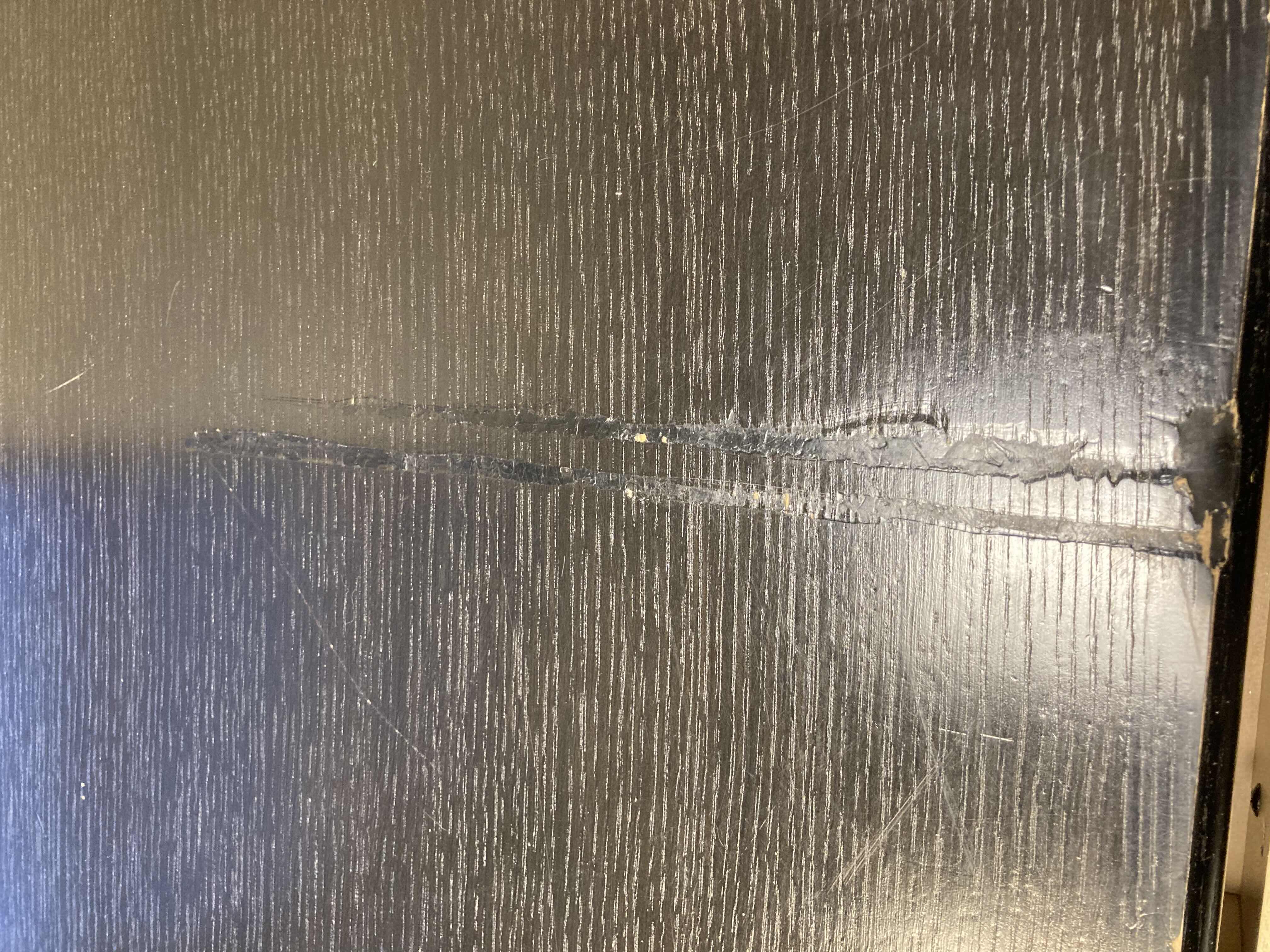 Photo 1 of STEELCASE BLACK FINISH OFFICE DESK 72” X 42” H29”