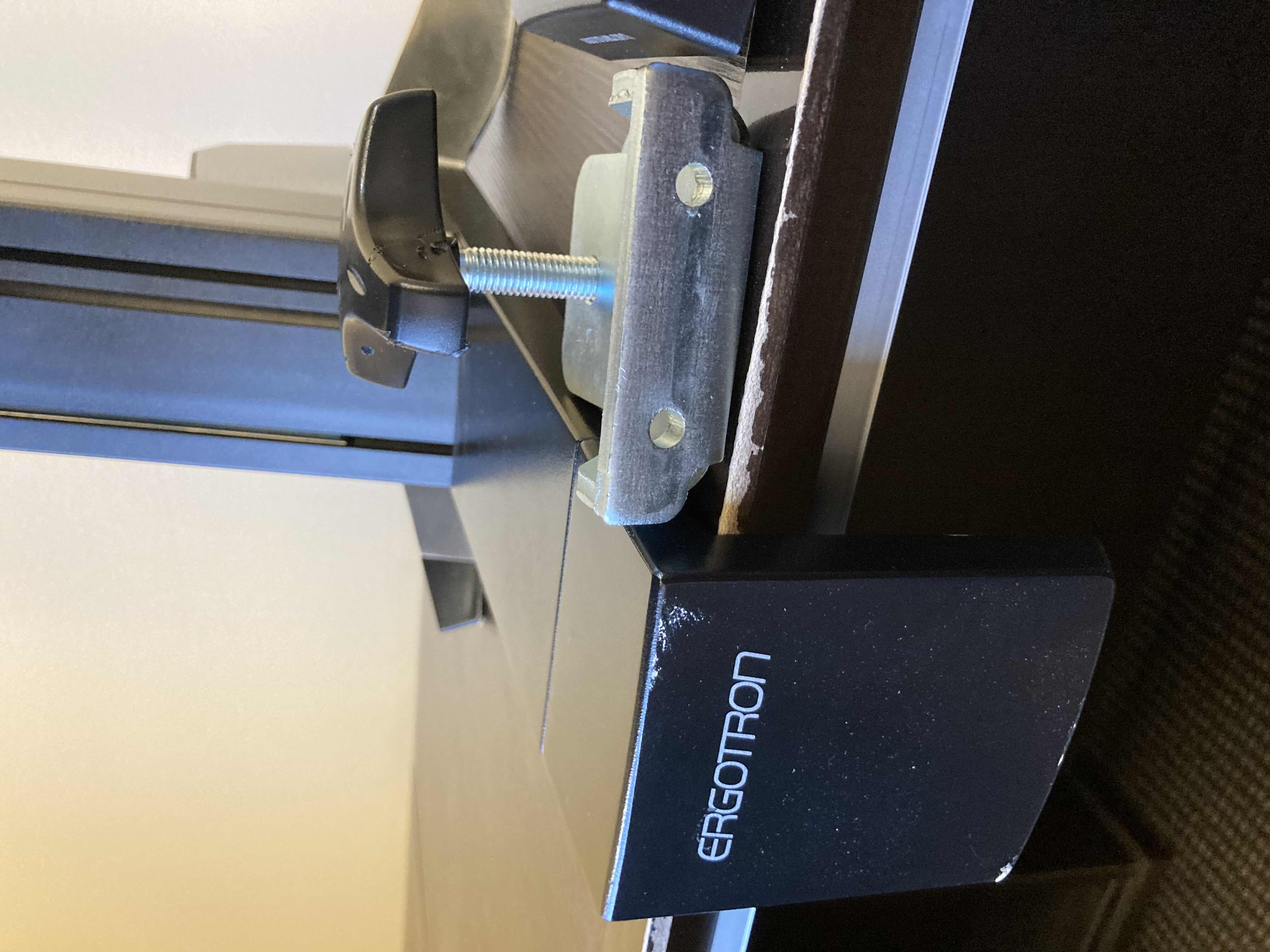 Photo 7 of ERGOTRON WORKFIT COMPUTER DUAL MONITOR DESK MOUNTED STAND 29” X 27” H36”