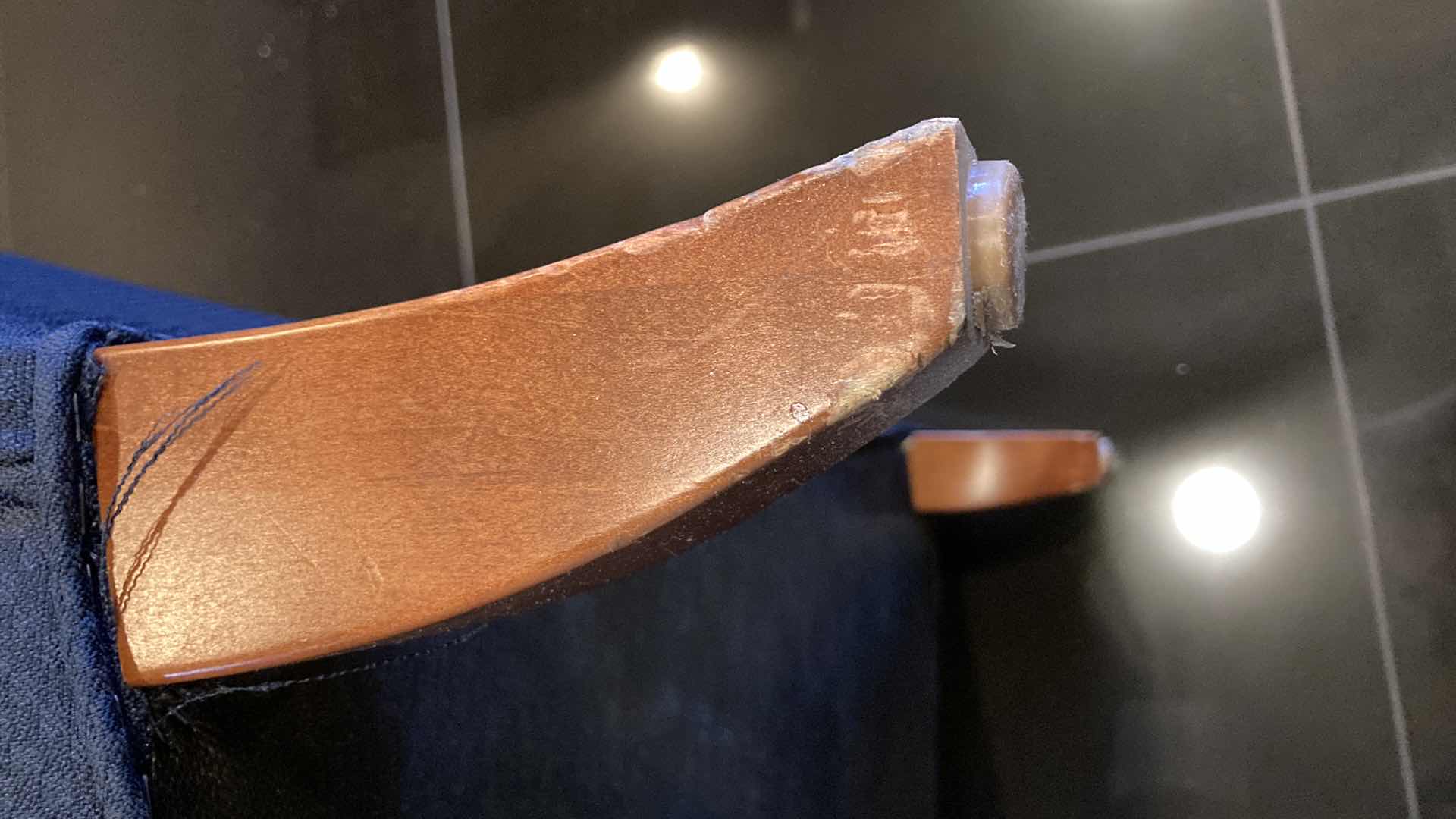 Photo 1 of OFS STYLINE BLUE LOUNGE CHAIR 37” X 30” H32”