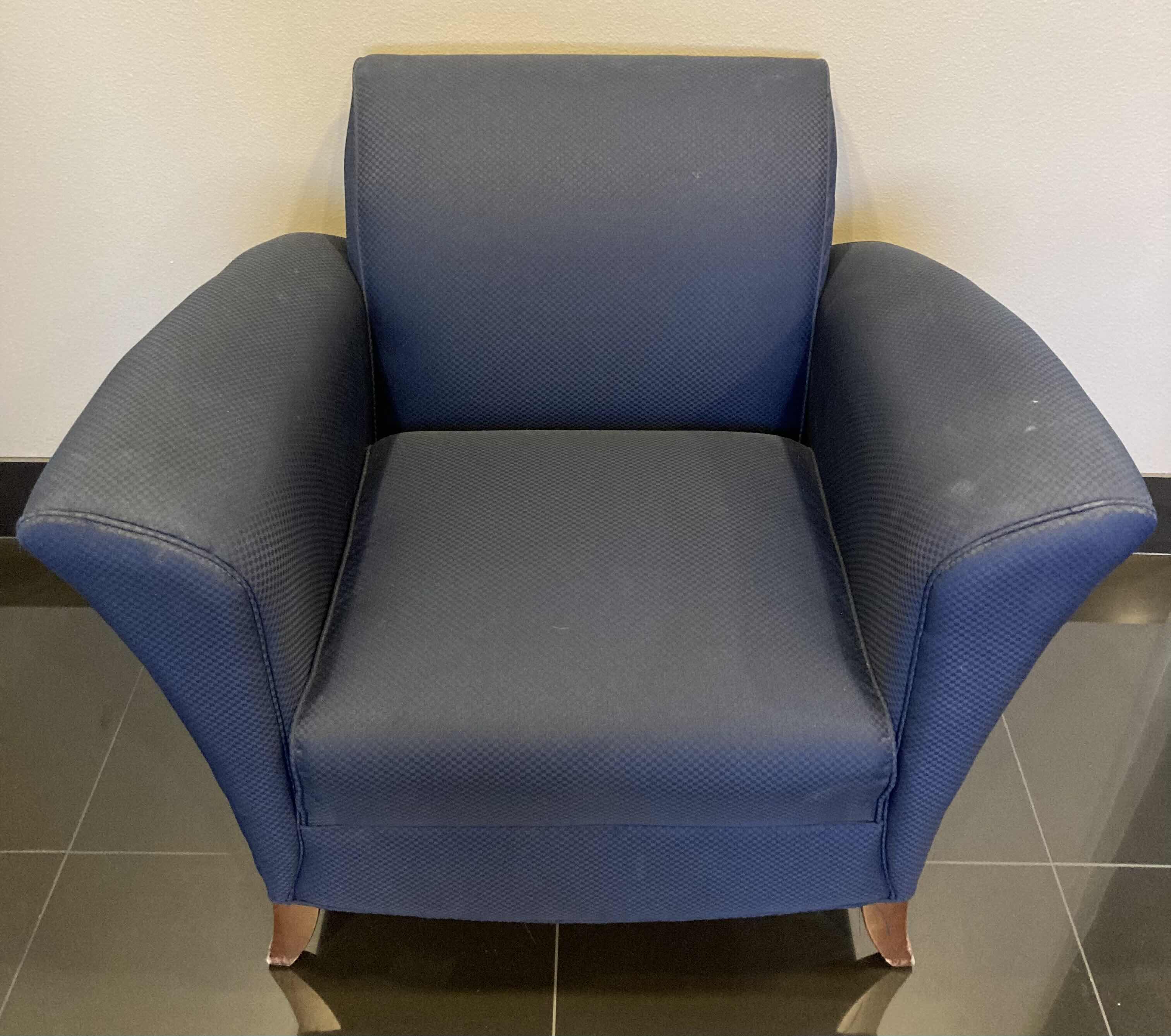 Photo 1 of OFS STYLINE BLUE LOUNGE CHAIR 37” X 30” H32”