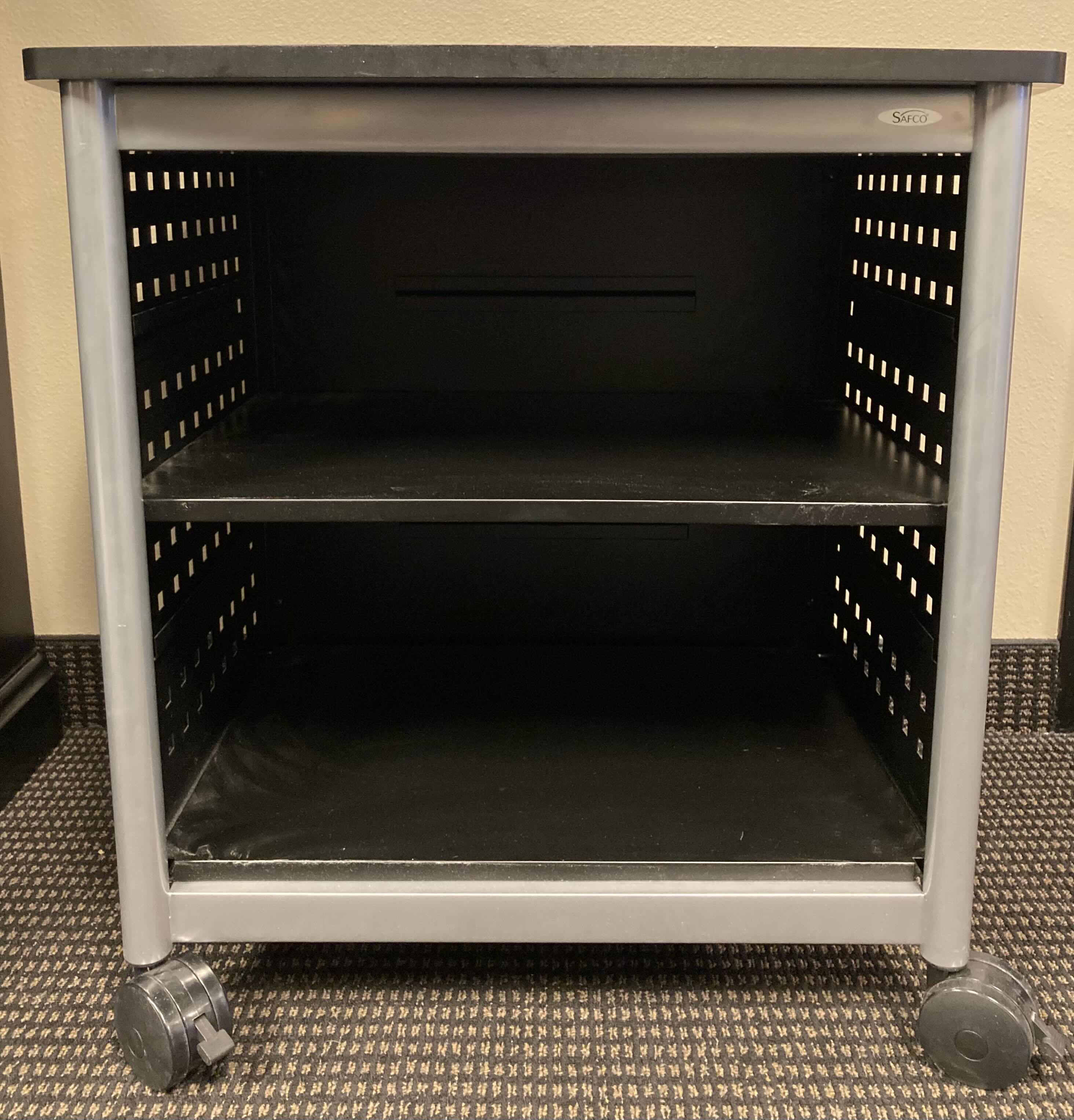 Photo 1 of SAFCO ROLLING OFFICE PRINTER STAND CART 26.5” X 20.5” H26.5”